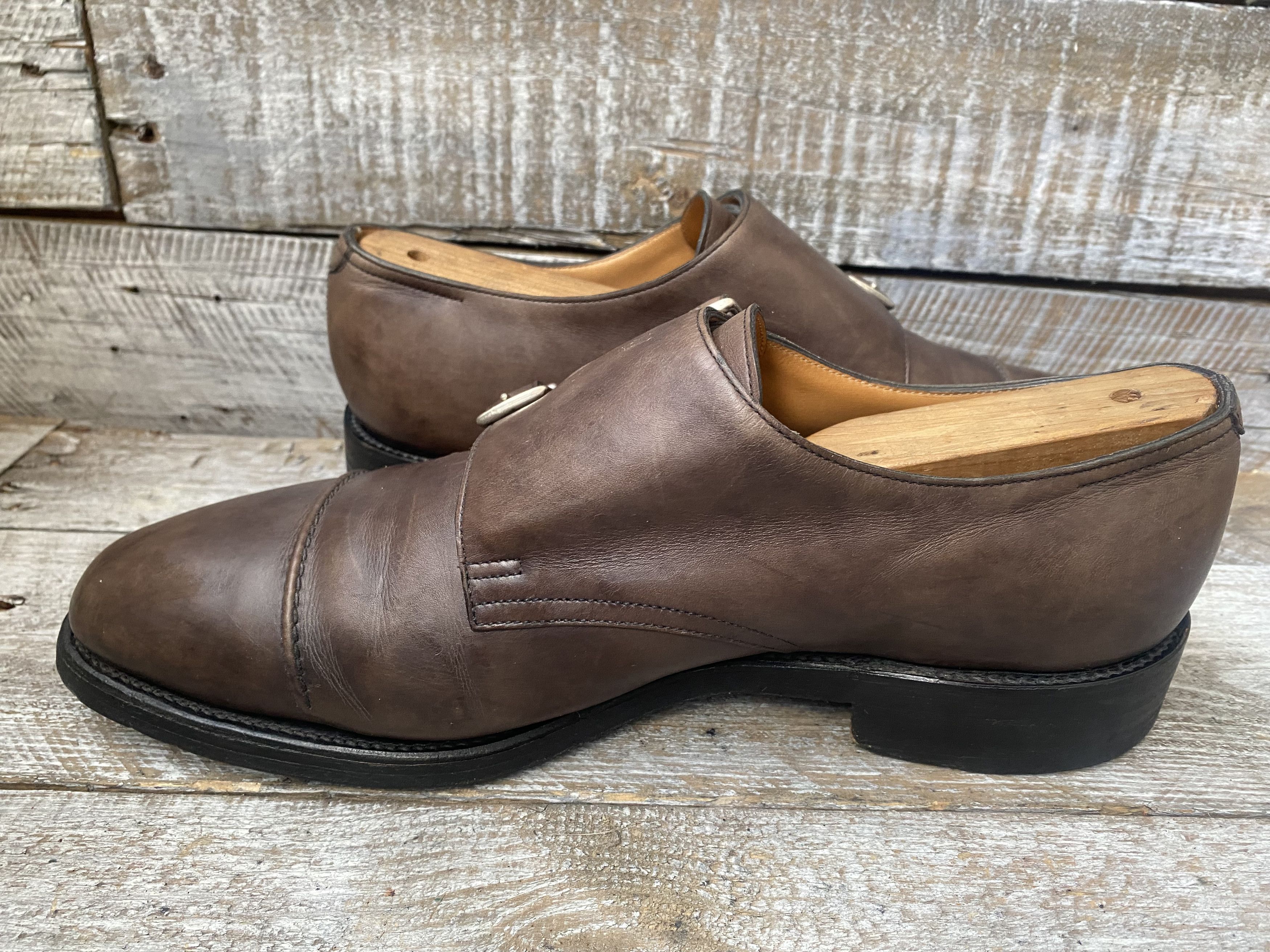 Designer × John Lobb John lobb william ii double monk strap leather boots Uk7EE Size US 8 / EU 41 - 12 Thumbnail