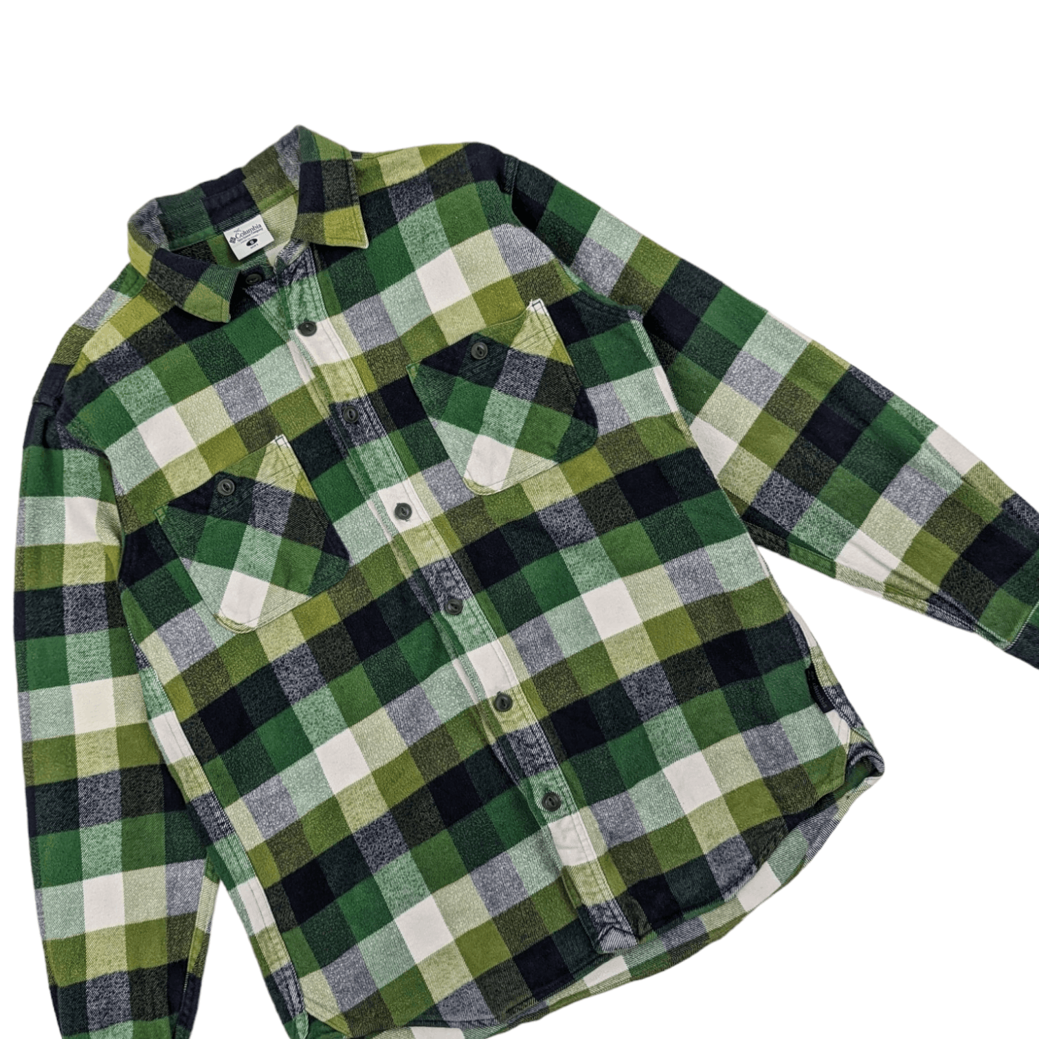 Columbia COLUMBIA Green Check Button Up Shirt Flannel Outdoor Hiking Size US S / EU 44-46 / 1 - 2 Thumbnail