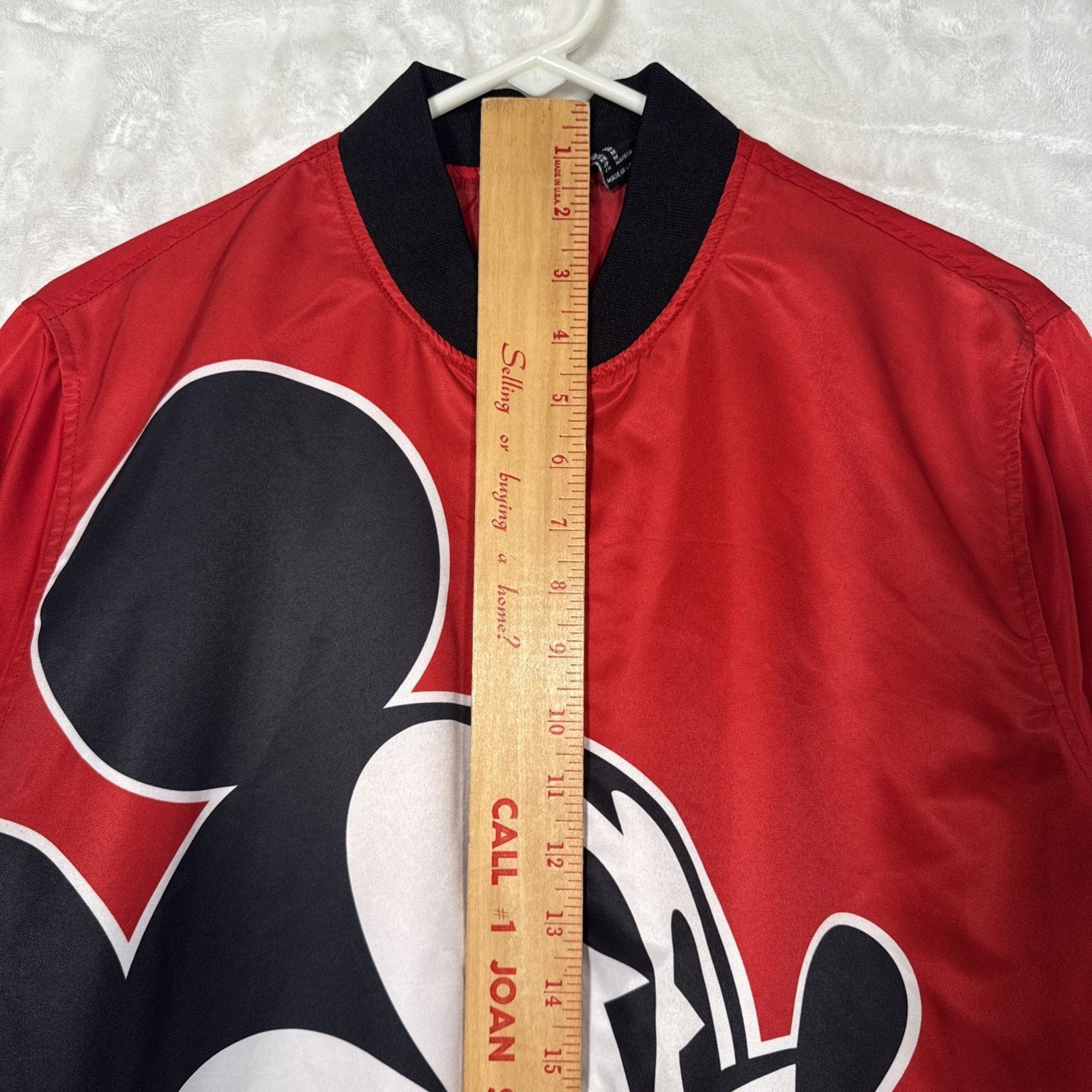 Disney Disney Mickey Mouse Jacket Women/Men Medium Red Zip Size US M / EU 48-50 / 2 - 9 Thumbnail