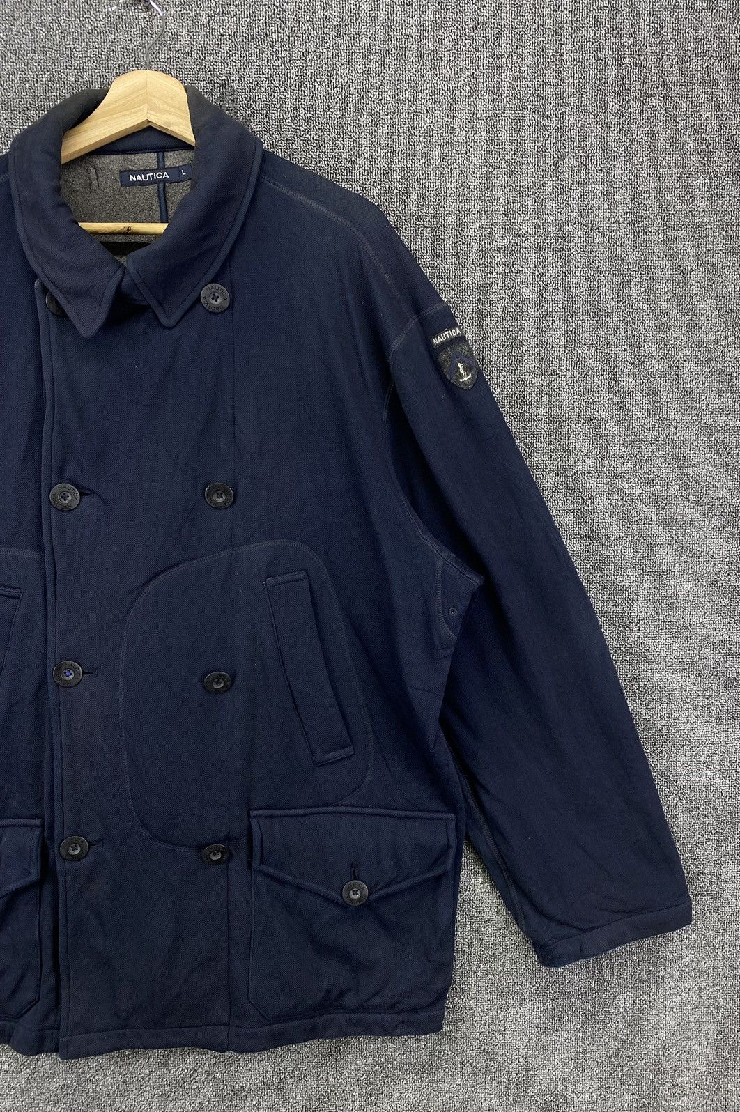 Nautica Vintage Nautica Blue Navy Double Breasted Pea Coat Jacket Size US L / EU 52-54 / 3 - 4 Thumbnail