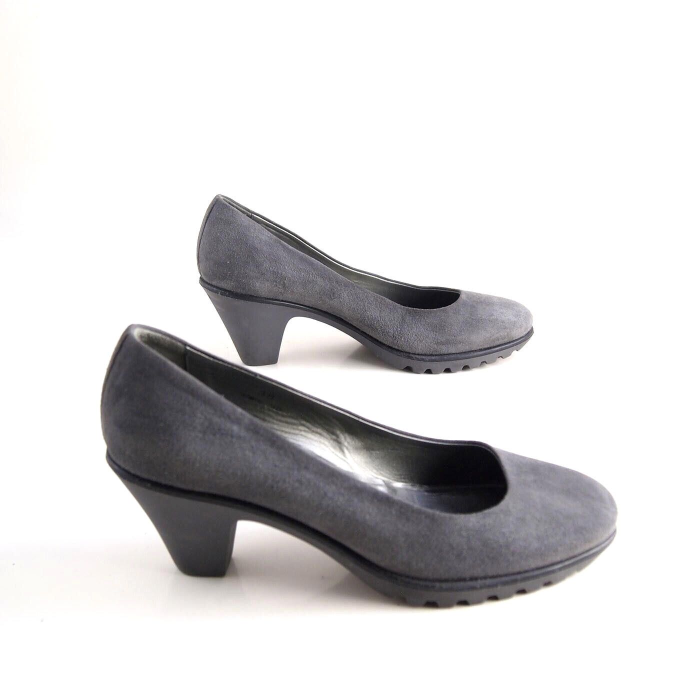 Hogan Hogan Mid Heel Platform Pumps Gray Suede US 8 EU 38 Size US 8 / IT 38 - 5 Thumbnail