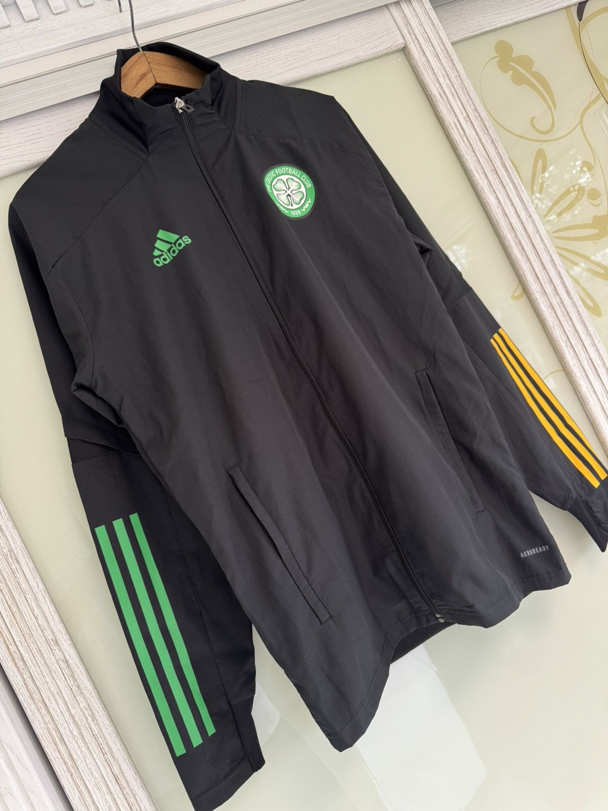 Adidas Celtic Glasgow 2020-2021 Soccer Track Jacket Football Jersey Size US S / EU 44-46 / 1 - 4 Thumbnail