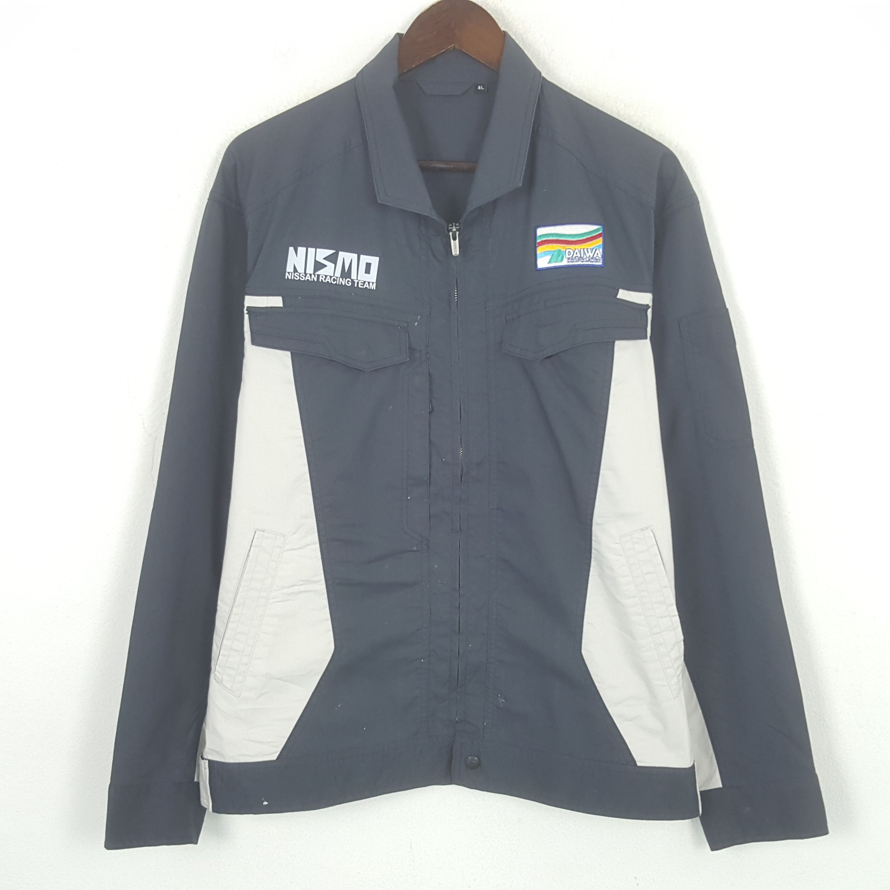 Japanese Brand Vintage Nismo Nissan Racing Team Custom Art Worker Jacket Size US L / EU 52-54 / 3 - 3 Thumbnail