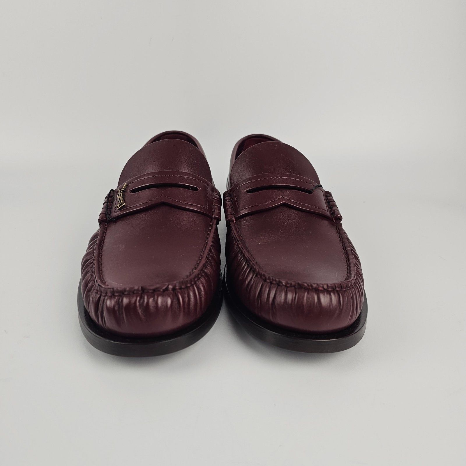 SAINT LAURENT Le Loafer Vendome Red Smooth Leather Loafers N