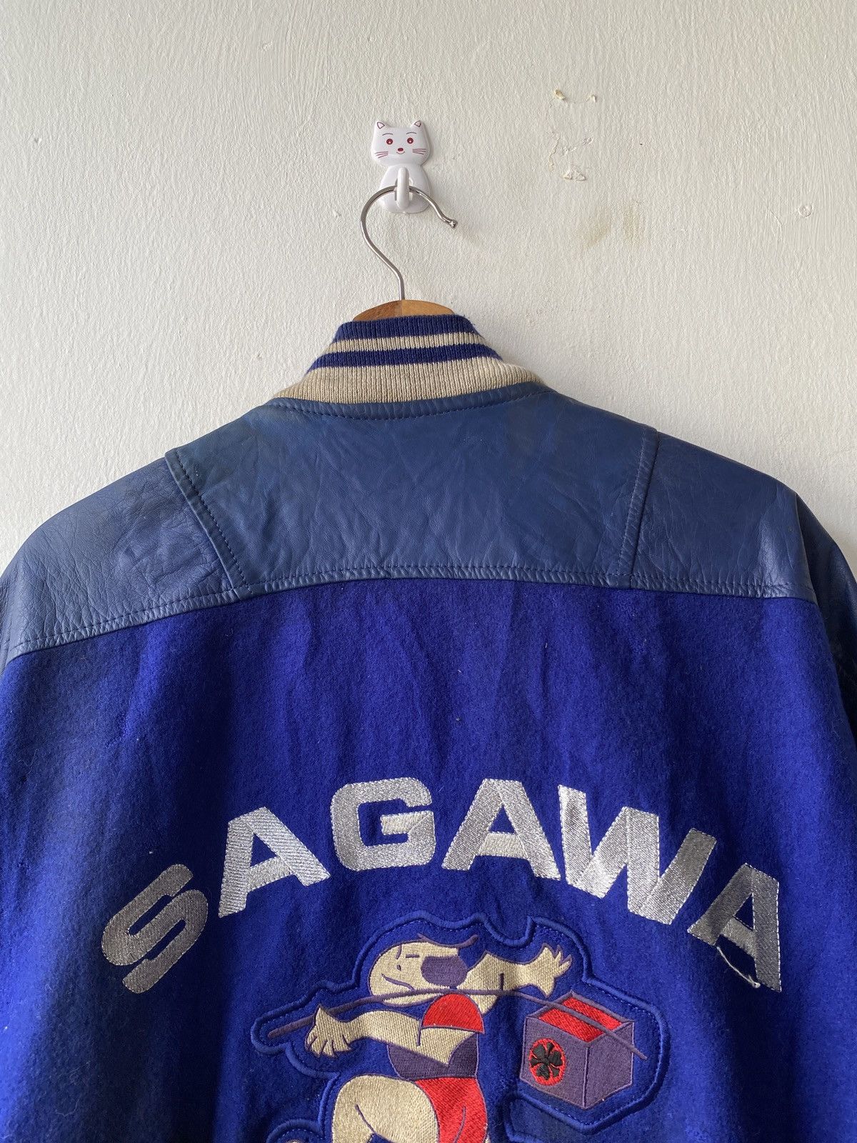 Japanese Brand Vintage 90’s Sagawa Super Express Varsity Jacket Size US L / EU 52-54 / 3 - 11 Thumbnail