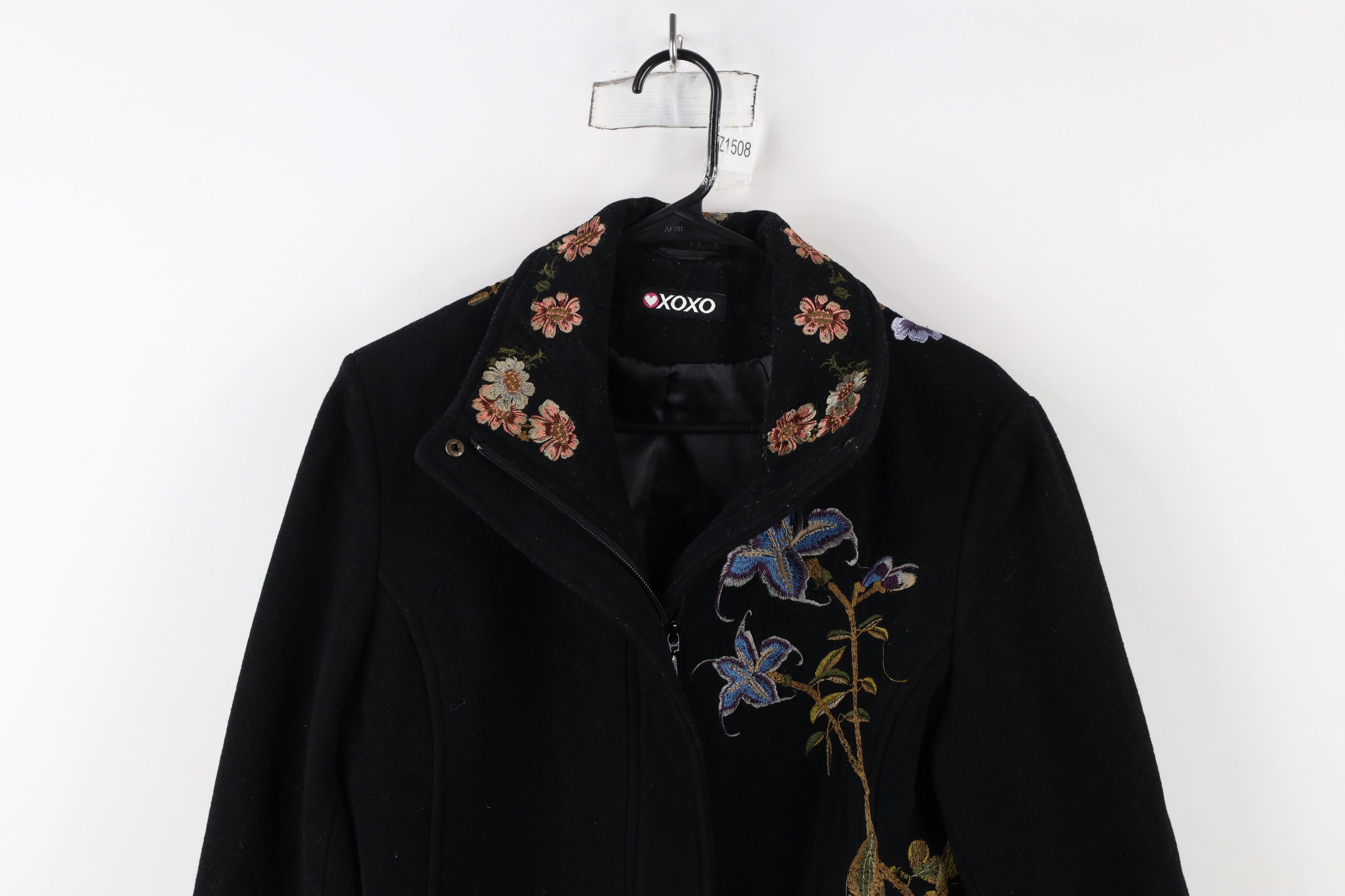 Vintage Vintage Y2K Streetwear Cashmere Blend Flower Floral Jacket Size L / US 10 / IT 46 - 2 Thumbnail