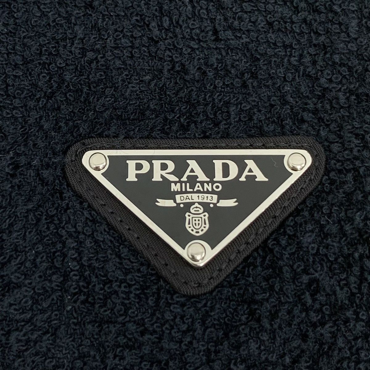 Prada Prada 22 Style Black Triangle Logo Terry Casual Skirt K26WX Size 28" / US 6 / IT 42 - 5 Thumbnail