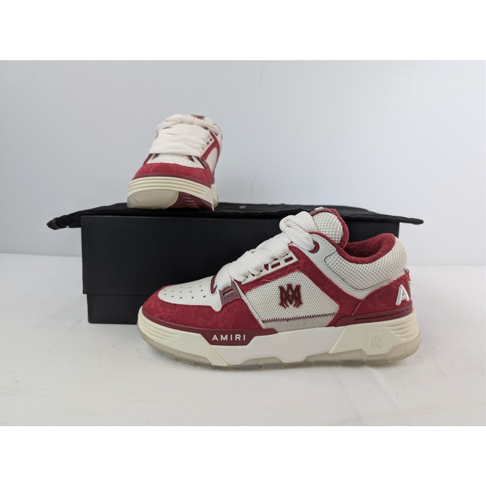 Amiri o1rshd1 MA-1 sneaker in white and red Size US 11 / EU 44 - 19 Thumbnail