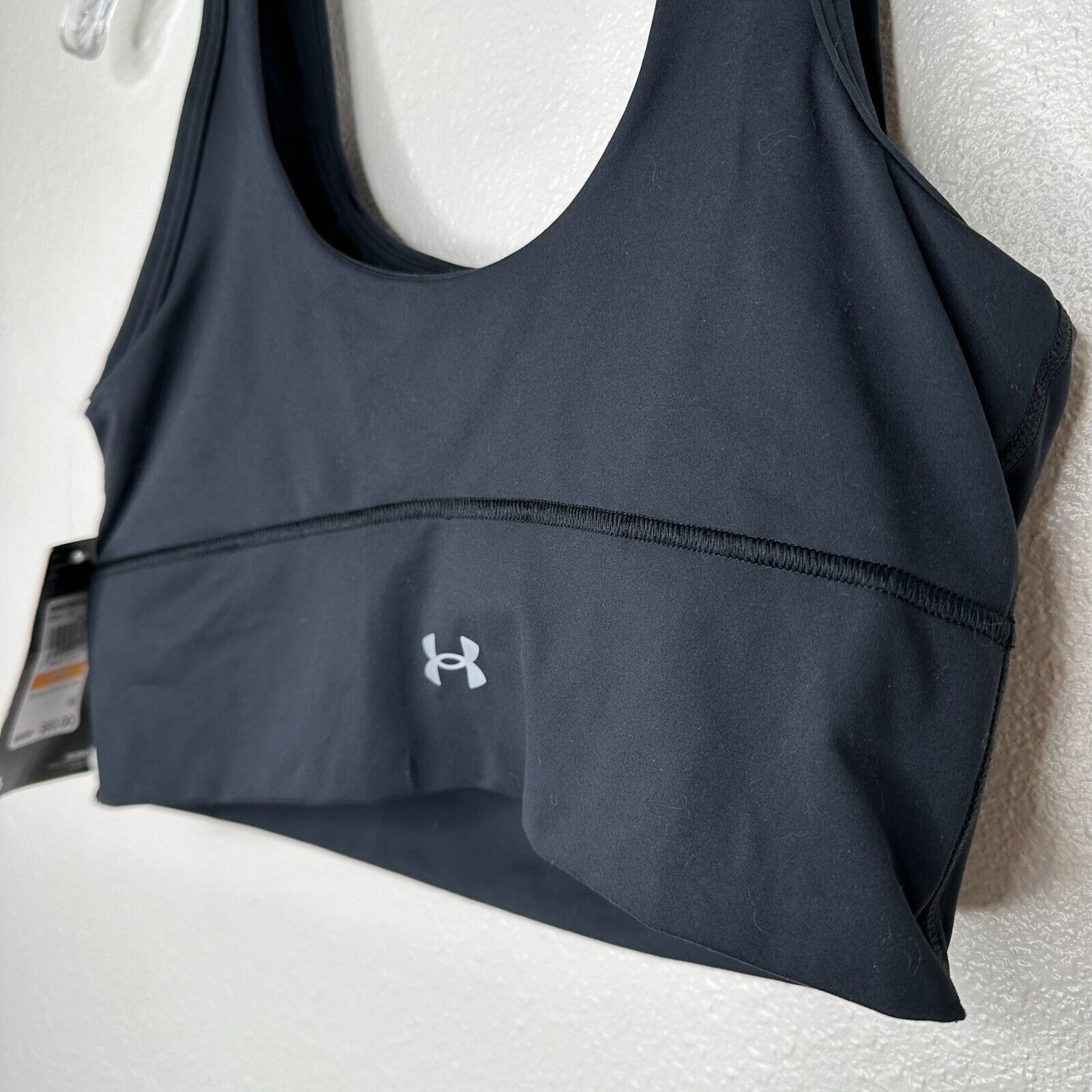 Under Armour NWT Under Armour Black Meridian Fitted Crop Tank Sports Bra Size S / US 4 / IT 40 - 4 Thumbnail
