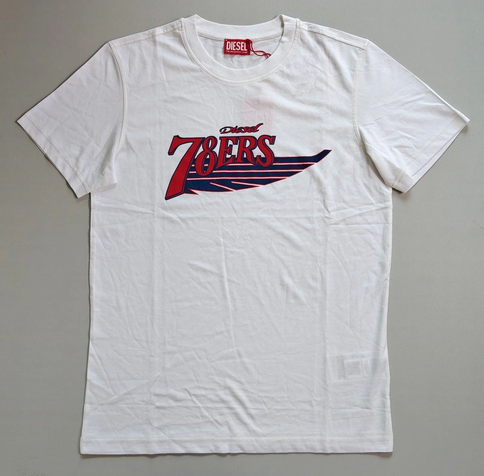Diesel DIESEL White T-shirt T-Diegor-K75 T 4158 Size US M / EU 48-50 / 2 - 2 Thumbnail