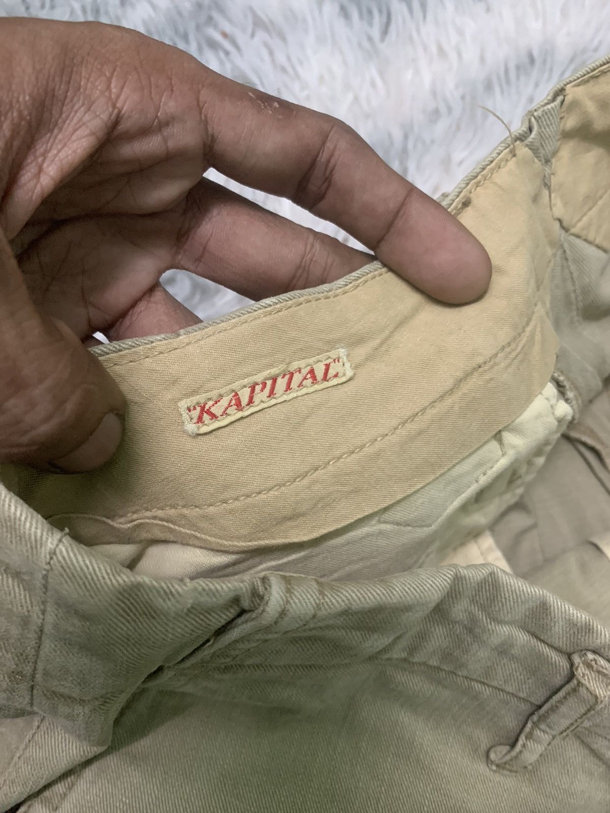 Kapital 90s KAPITAL BUCKLE BACK CHINO PANT RARE DESIGN Size US 30 / EU 46 - 7 Thumbnail