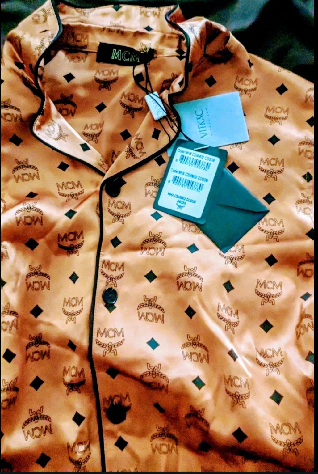 MCM MCM SILK PJ's RARE FIND BNWT SOLD OUT EVERYWHERE W/SLIPPERS Size ONE SIZE - 16 Thumbnail