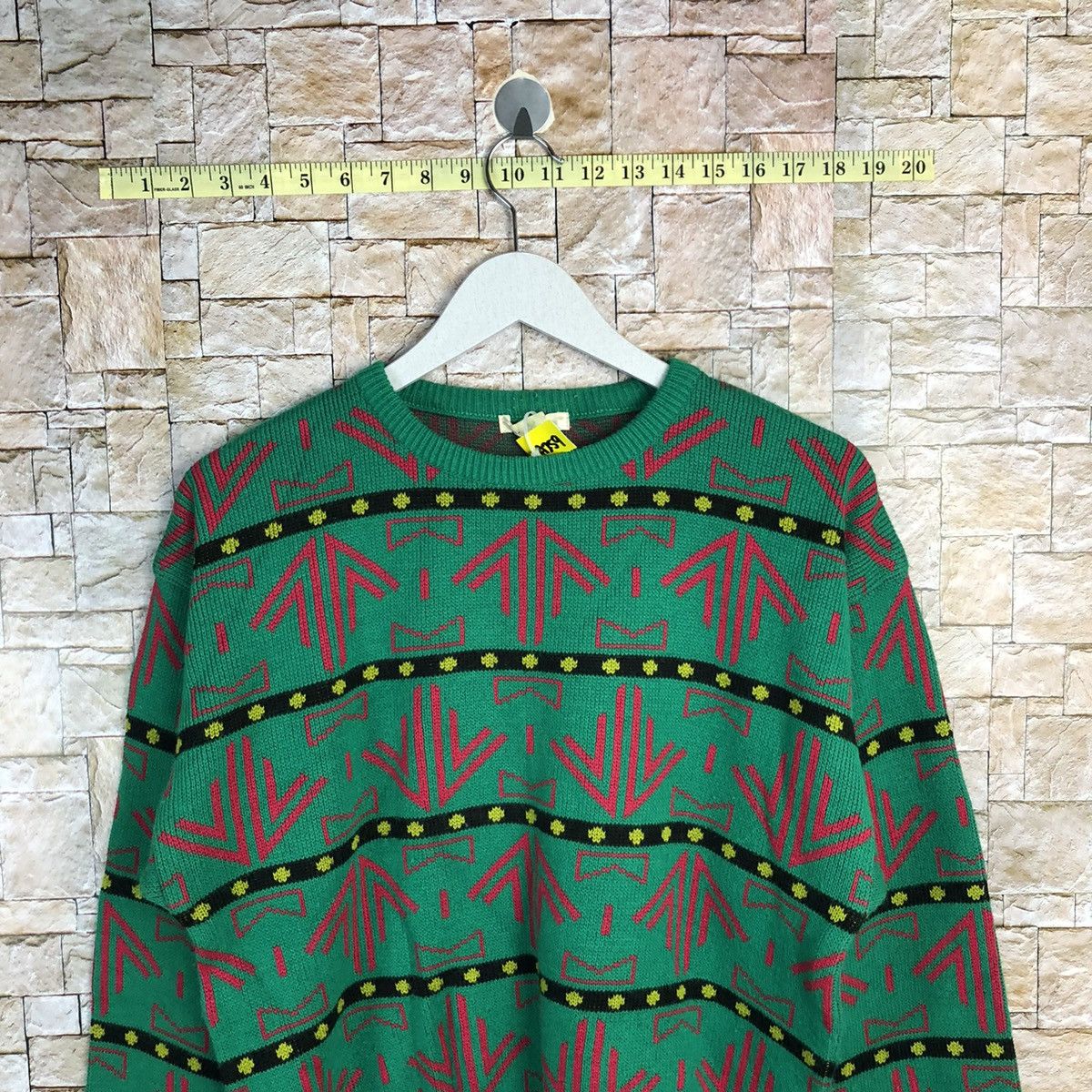 Vintage DL Japan art vintage Green Knitwear sweatshirt #A259 Size US S / EU 44-46 / 1 - 2 Thumbnail