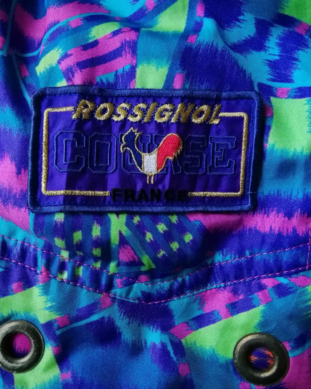 Rossignol 90s Rossignol France Snow Jacket - Colorblock Retro Skiwear Size US L / EU 52-54 / 3 - 12 Thumbnail