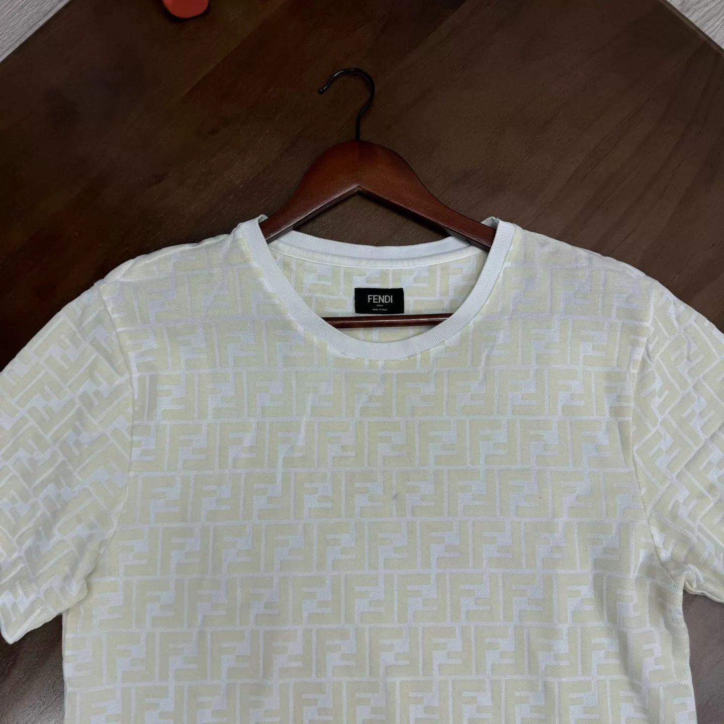 Fendi Fendi flocked all over cream SS XXS minor stain Size US XXS / EU 40 - 3 Thumbnail