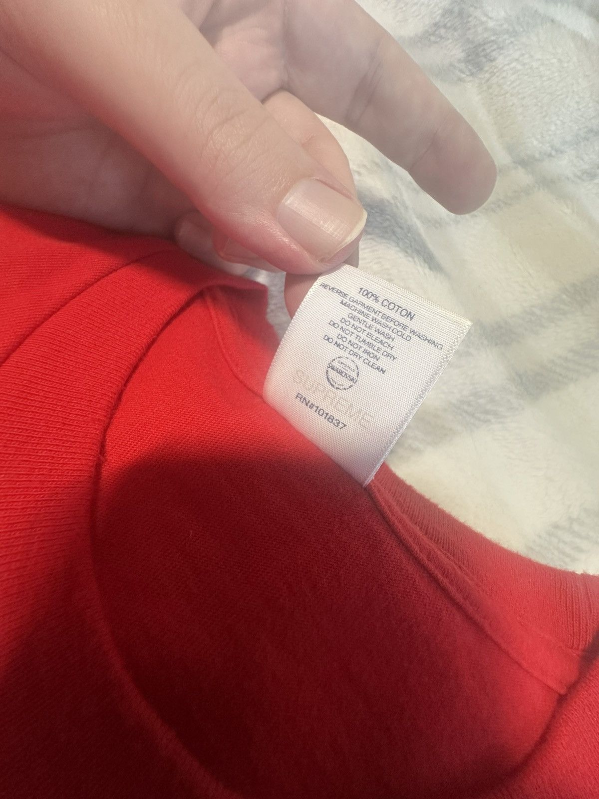 Supreme Supreme Swarovski Box Logo Tee XL Red Size US XL / EU 56 / 4 - 4 Thumbnail