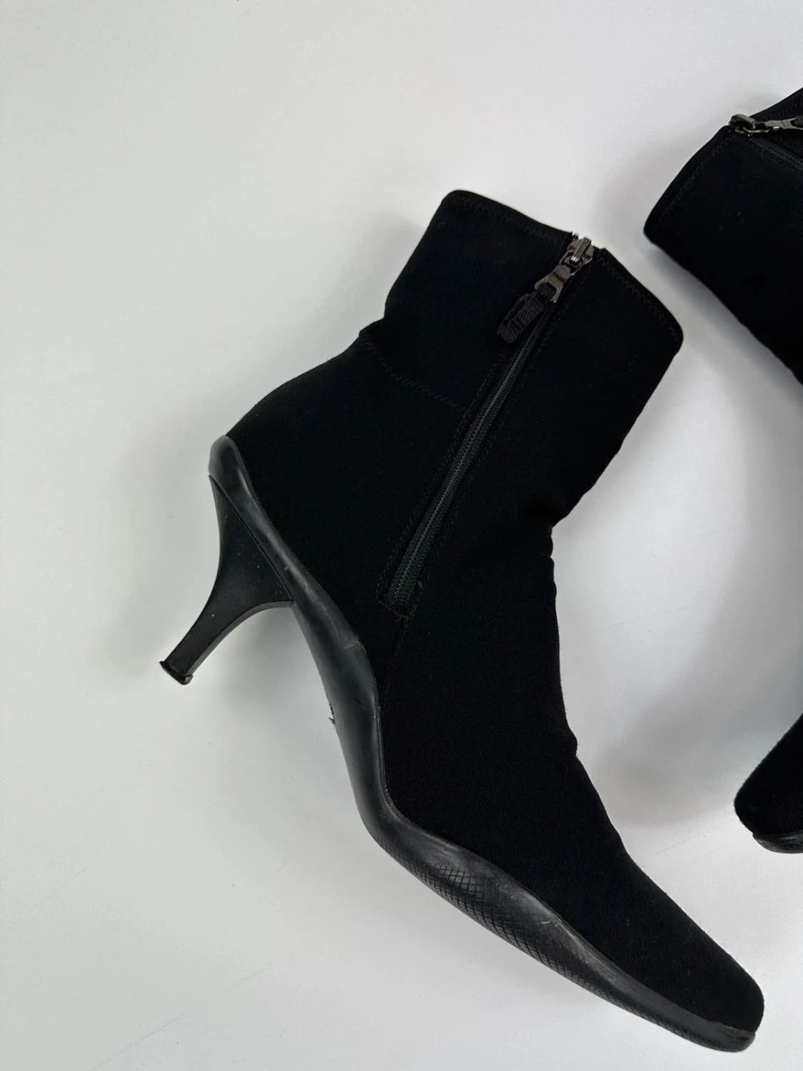 Prada Prada Sport Neoprene Boots Bottines Black bout pointu Size US 7.5 / IT 37.5 - 5 Thumbnail