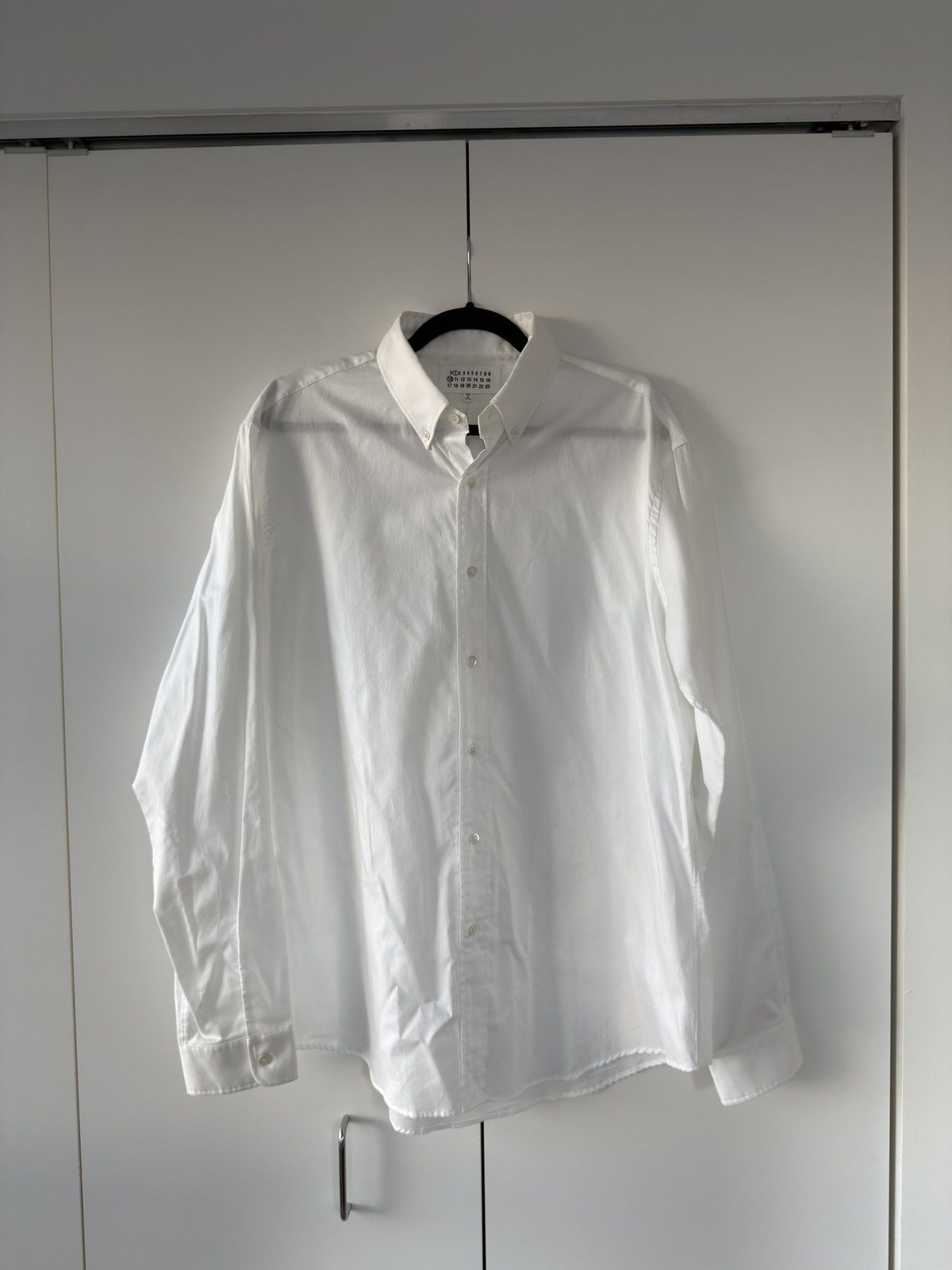 Maison Margiela Fine Cotton Oxford Button Down White 41 Size US XL / EU 56 / 4 - 1 Thumbnail