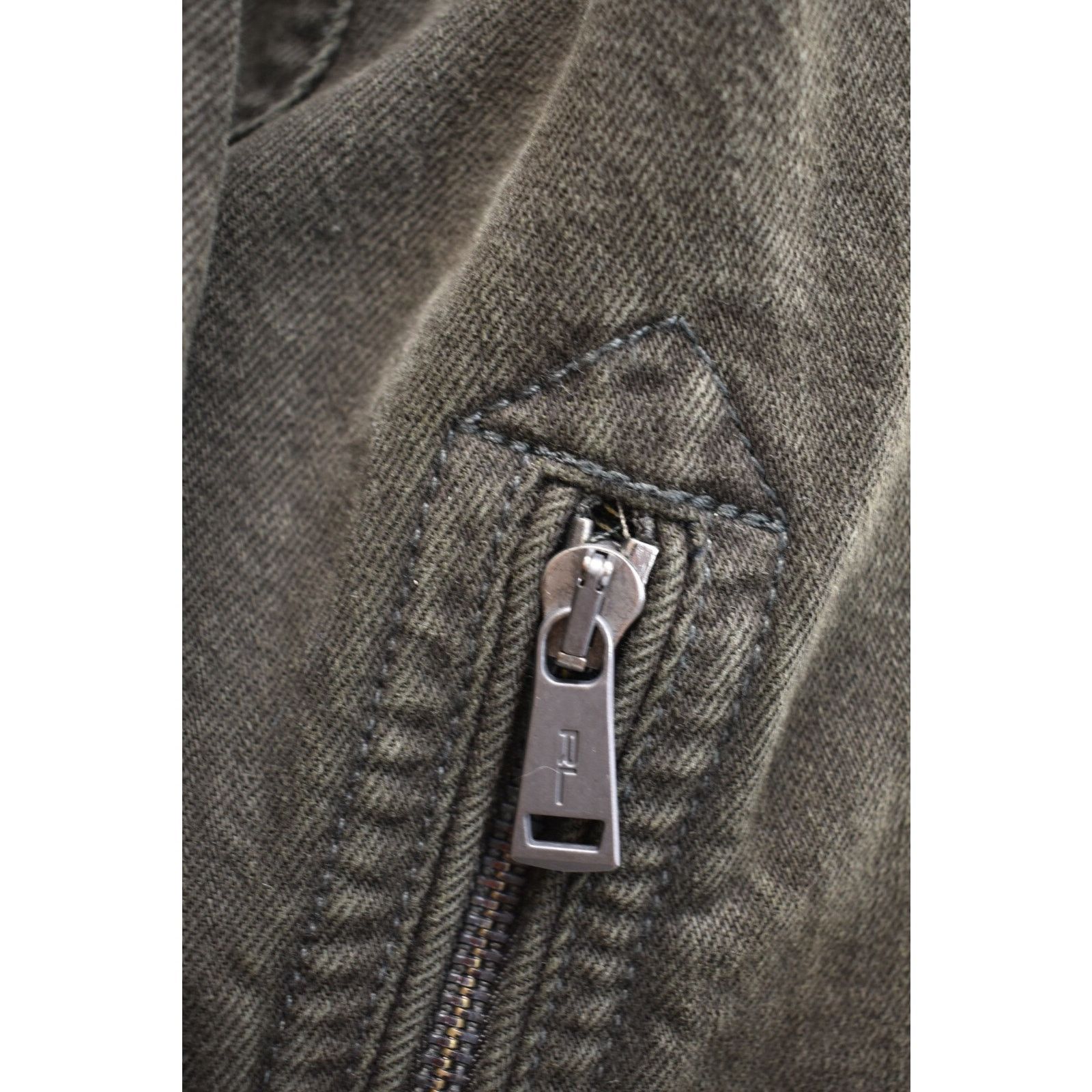Lauren Ralph Lauren RALPH LAUREN OLIVE GREEN DENIM BUTTON CROPPED JACKET S $895 Size US S / EU 44-46 / 1 - 11 Thumbnail