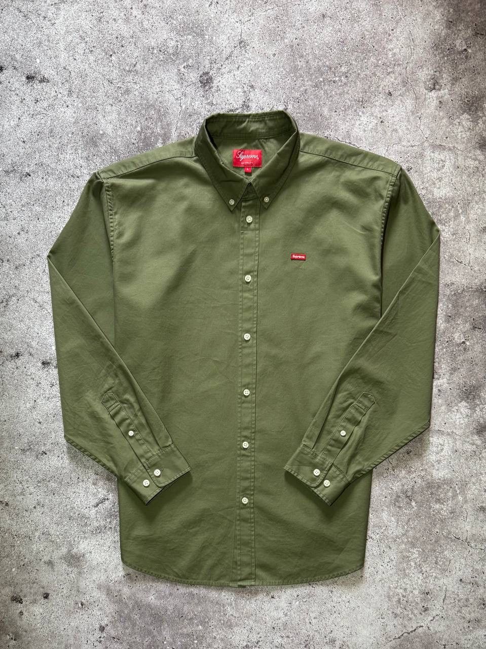Supreme Supreme Rare Green 100% Cotton Shirt Button Up Long Sleeves Size US L / EU 52-54 / 3 - 1 Thumbnail