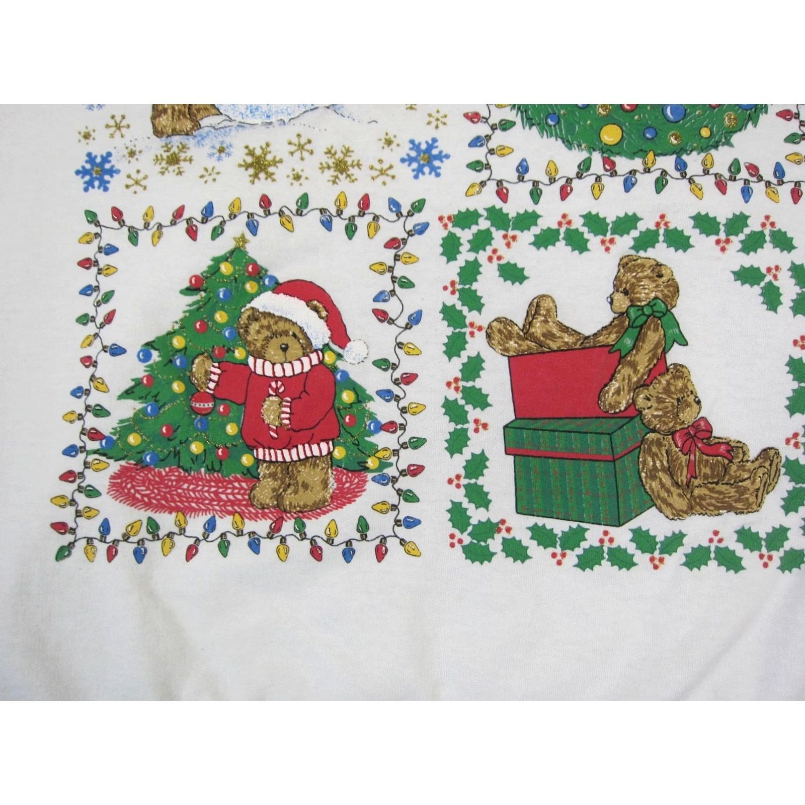 Vintage VINTAGE Nutcracker Sweatshirt Womens 2X White Christmas Teddy Bear Snowman 90s Size XXL / US 16-18 / IT 52-54 - 4 Thumbnail