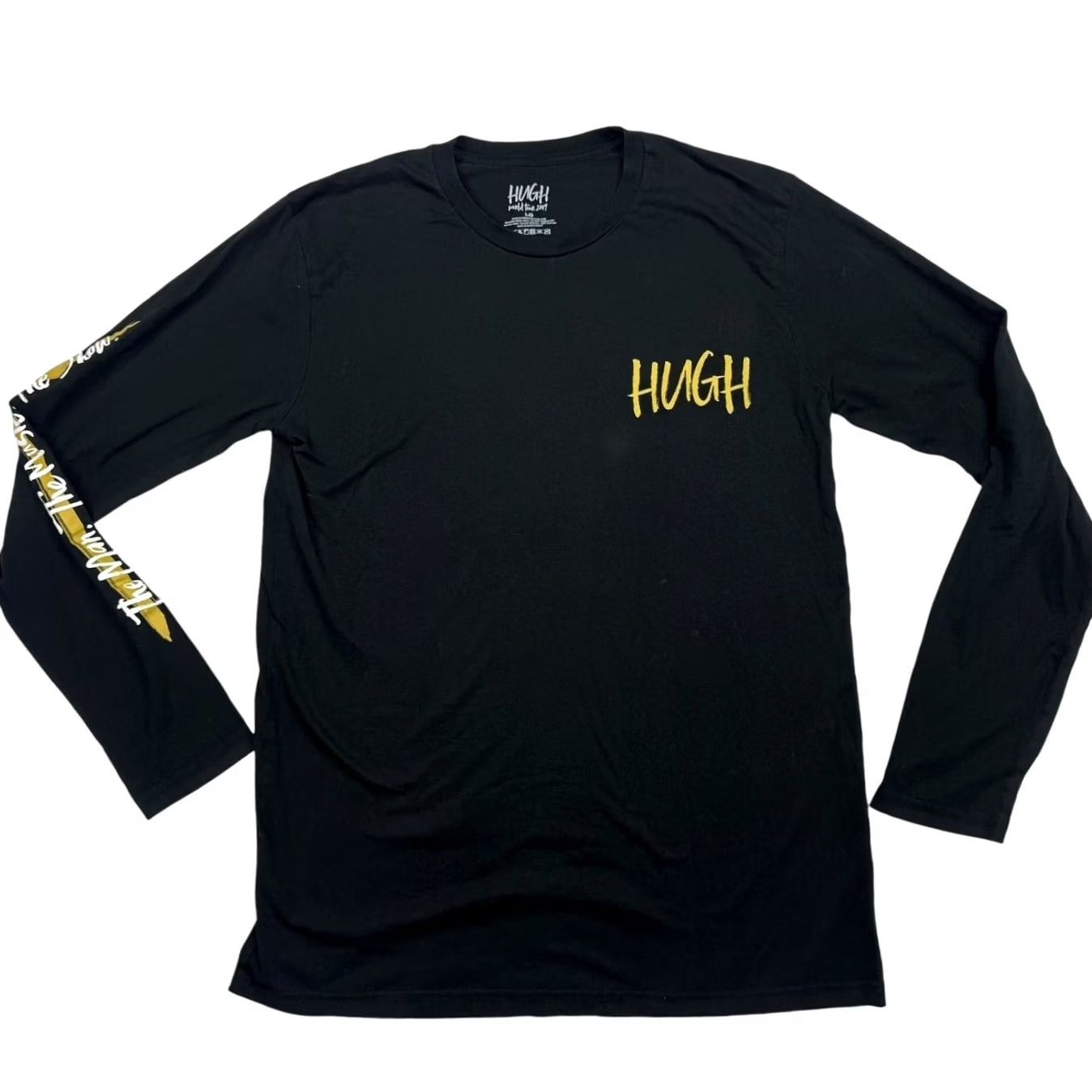 Jackman Hugh Jackman 2019 World Tour Tour Men's L/S T-Shirt Black Large Shirt Mens Black 2019 World Tour Hugh Jackman Tour Brand Size US L / EU 52-54 / 3 - 3 Thumbnail