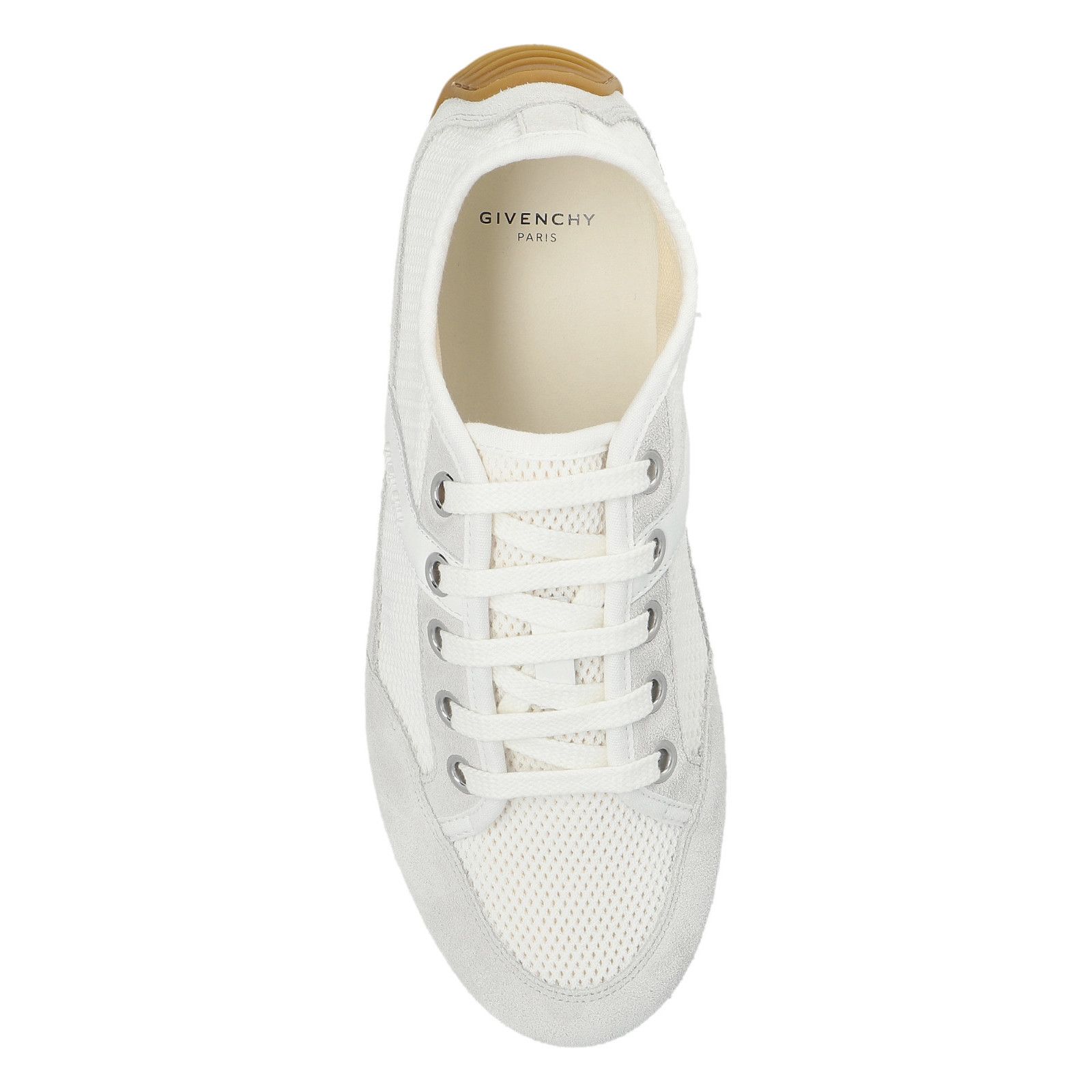 Givenchy GIVENCHY White Leather Suede Sneakers New & Authentic (Women Size US 10 / IT 40 - 4 Thumbnail