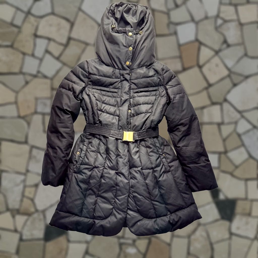 Cole Haan VINTAGE Cole Haan Signature Womens Black Hooded Belted Quilted Coat M Black Quilted Hooded Belted Coat Womens M Size M / US 6-8 / IT 42-44 - 1 Thumbnail