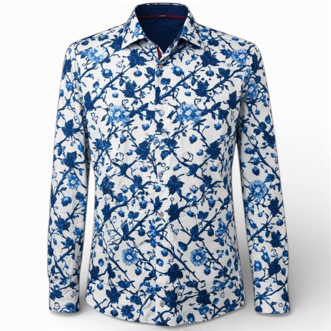 Other CLAUDIO LUGLI COUTURE ITALY ABSTRACT BUTTON MENS SHIRT SZ L Size US L / EU 52-54 / 3 - 1 Thumbnail