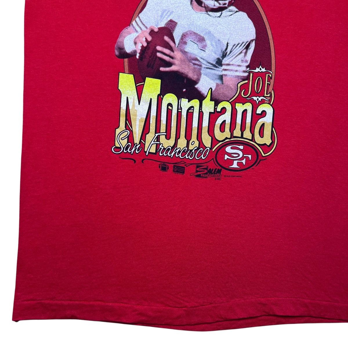 Salem Sportswear 90’ NFL San Francisco 49ers Joe Montana Salem Sportswear Tee Size US XL / EU 56 / 4 - 9 Thumbnail