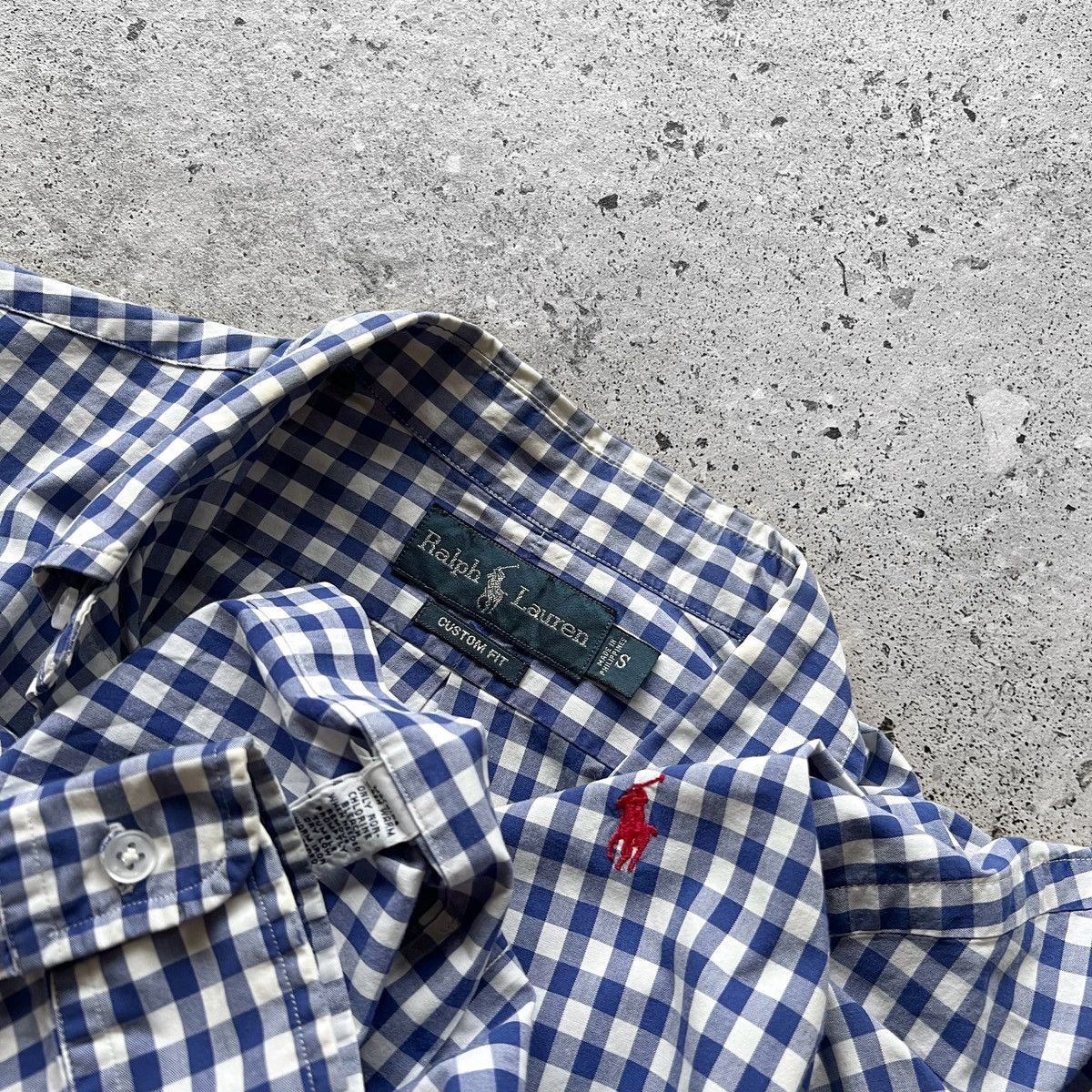 Polo Ralph Lauren × Ralph Lauren × Vintage Ralph Lauren Mens Vintage Checked Long Sleeve Button Shirt Size US S / EU 44-46 / 1 - 5 Thumbnail
