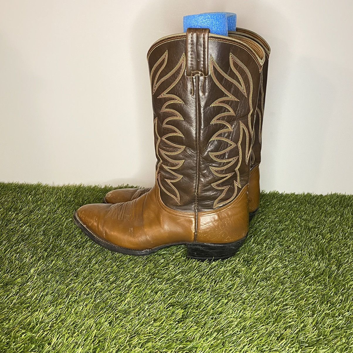 Nocona Boots × Vintage Nocoma two tone cowboy boots western MADE IN USA Size US 10 / EU 43 - 3 Thumbnail