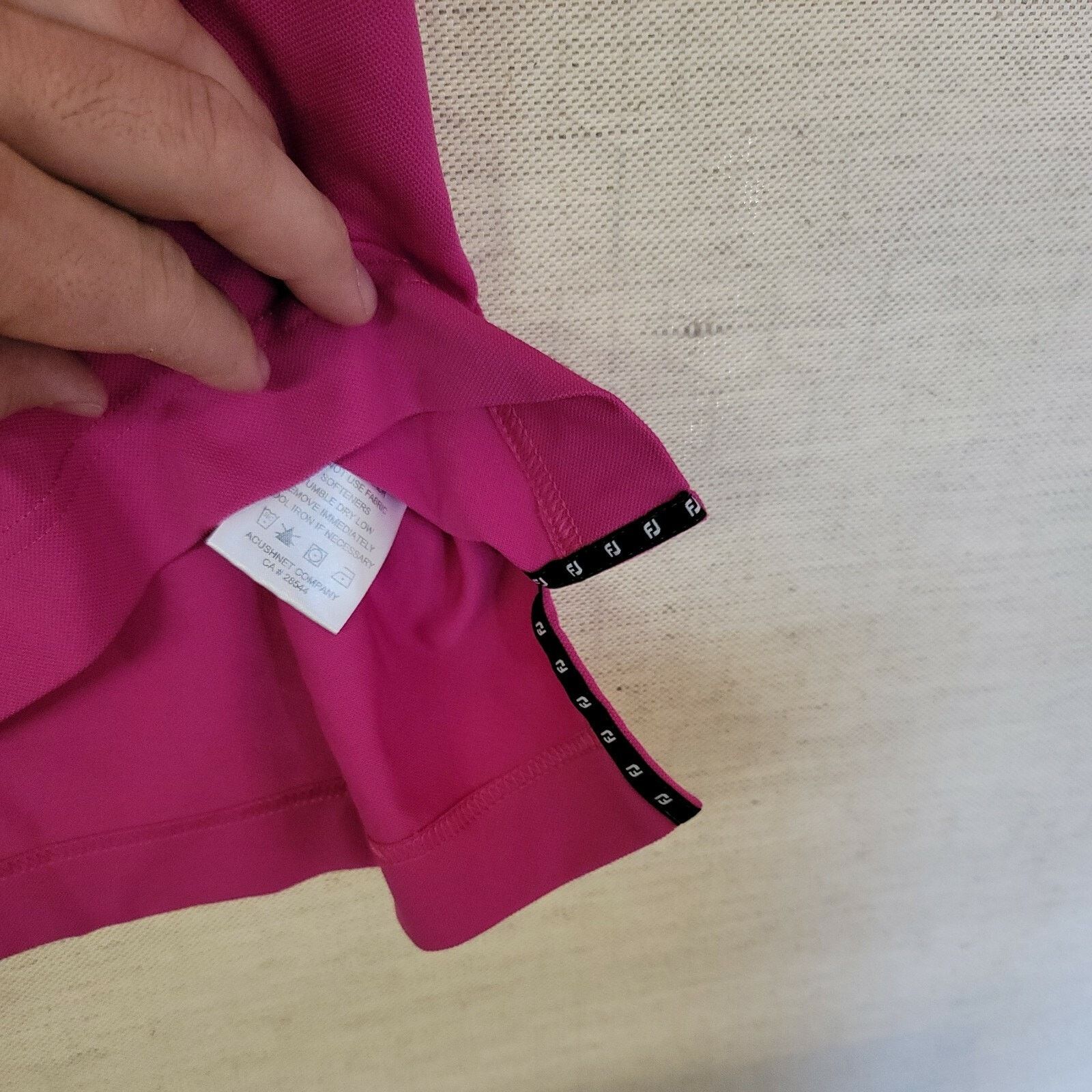 Footjoy FJ FootJoy Short Sleeve Golf Polo Shirt Magenta Mens Size XL Size US XL / EU 56 / 4 - 6 Thumbnail