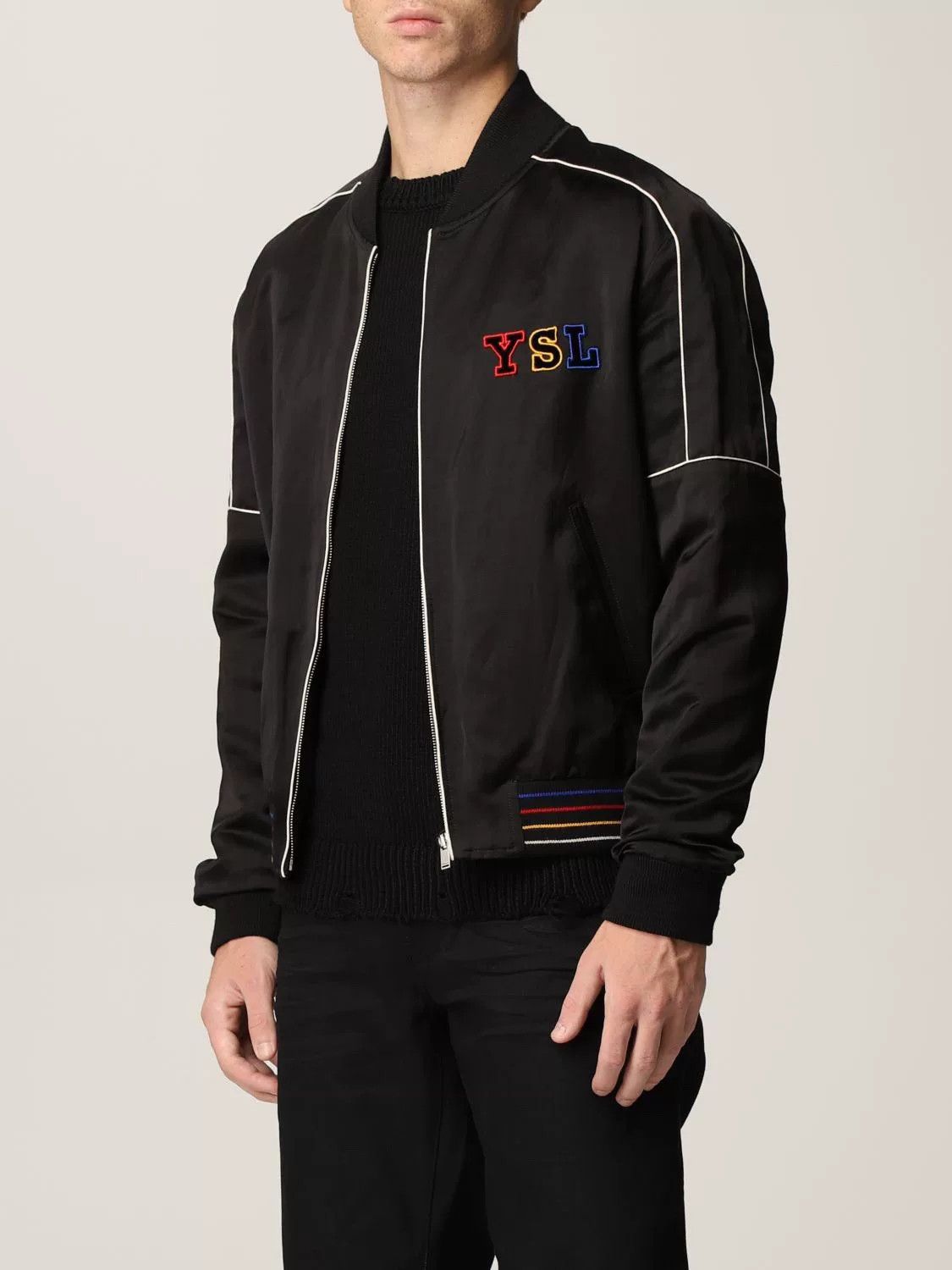 Saint Laurent Paris Saint Laurent Teddy Black Bomber Jacket Size US S / EU 44-46 / 1 - 1 Thumbnail