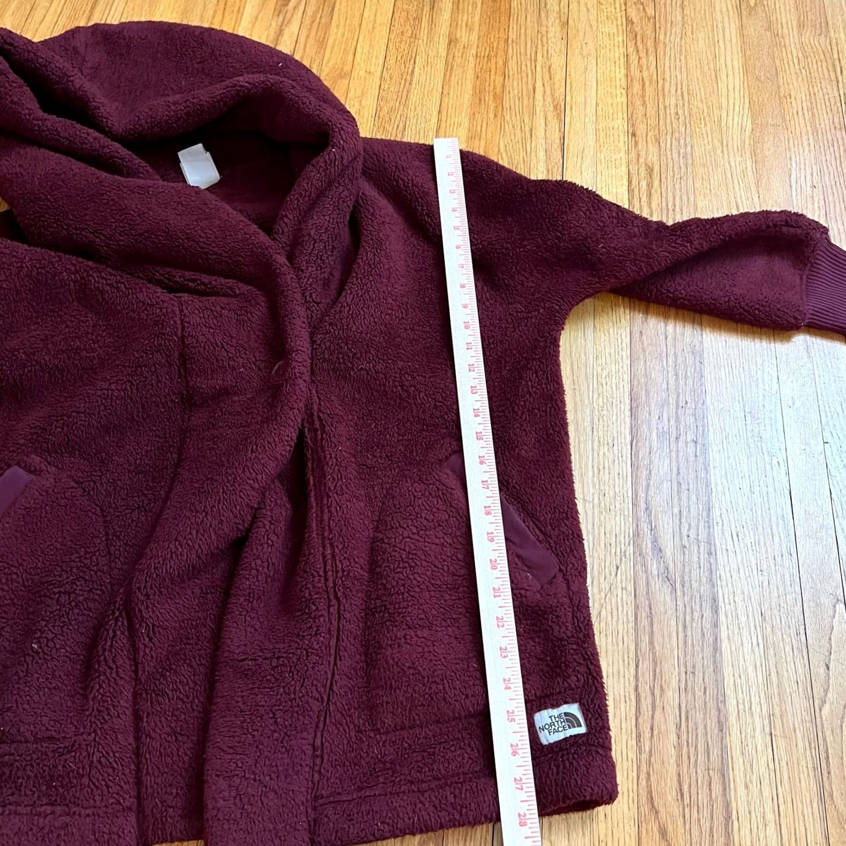 The North Face The North Face Women's L Oversize Jacket Sherpa Fleece Campshire Wrap Maroon Size L / US 10 / IT 46 - 2 Thumbnail