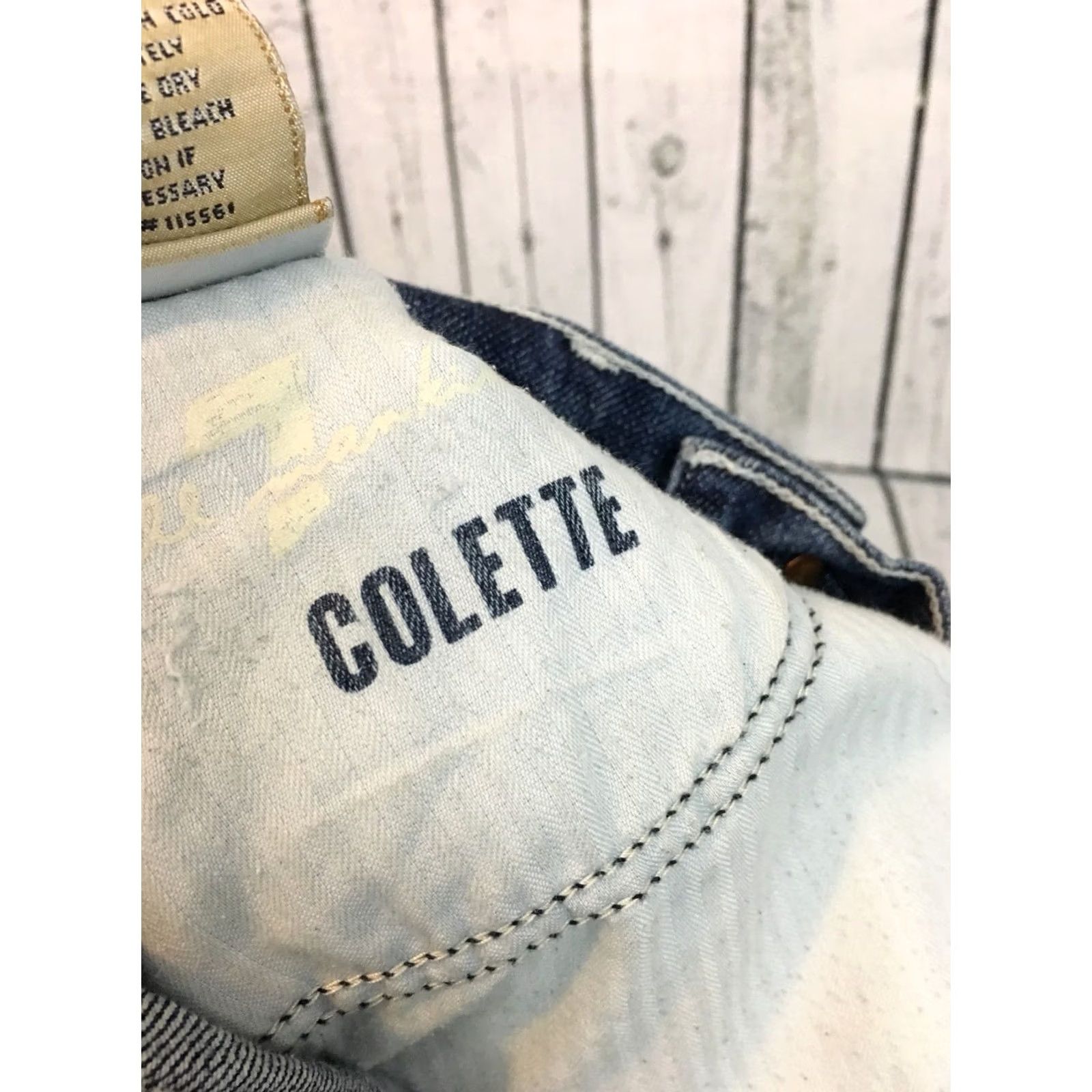 7 For All Mankind VINTAGE 7 For All Mankind 7FAM Jeans Boots Cut Colette Distressed Bootcut Medium Wash 26 Blue Women Size 26" / US 2 / IT 38 - 7 Thumbnail
