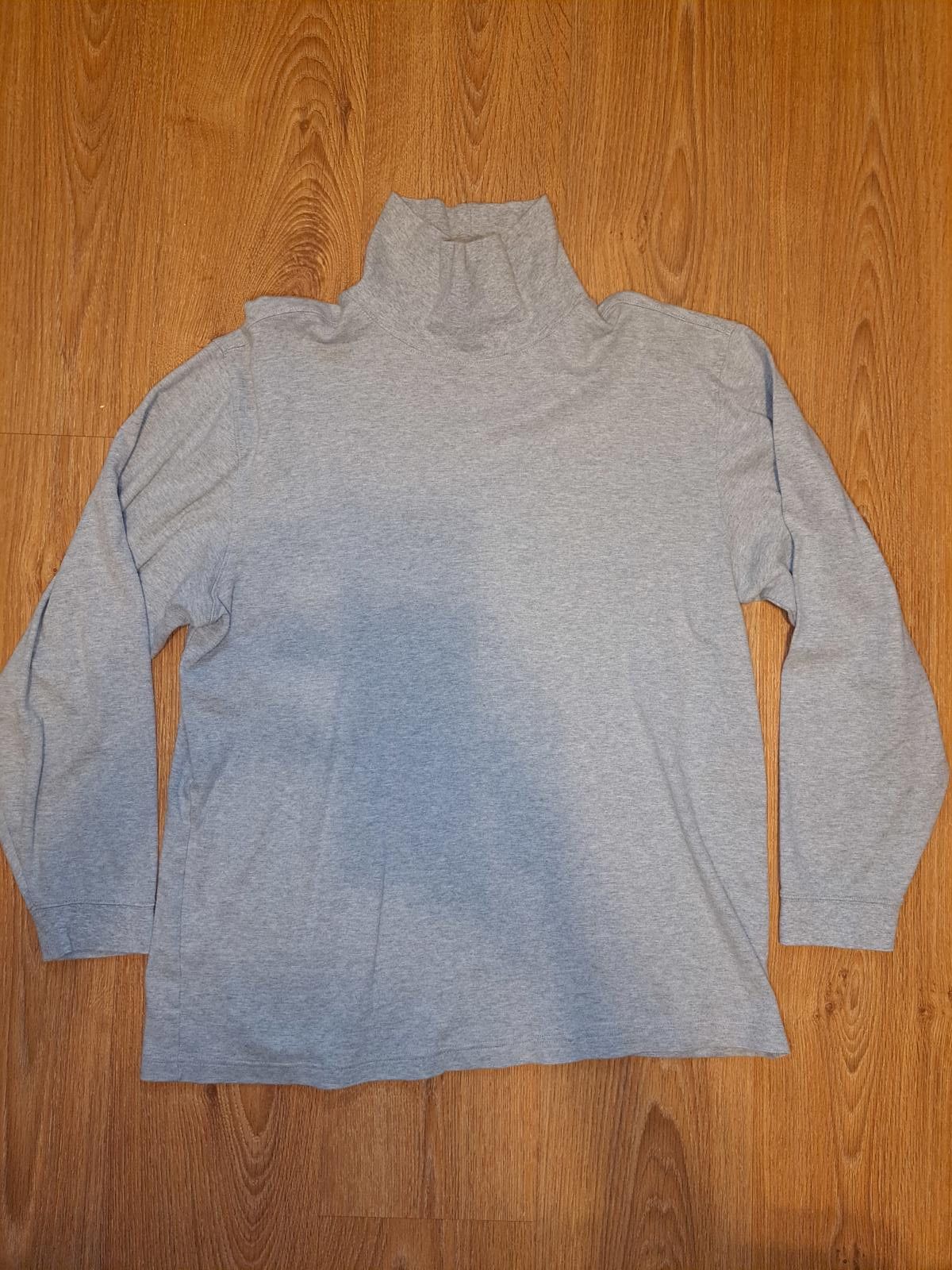 L.L. Bean LL Bean Turtleneck Sweater Mens Large Gray 100% Cotton Size US L / EU 52-54 / 3 - 1 Thumbnail