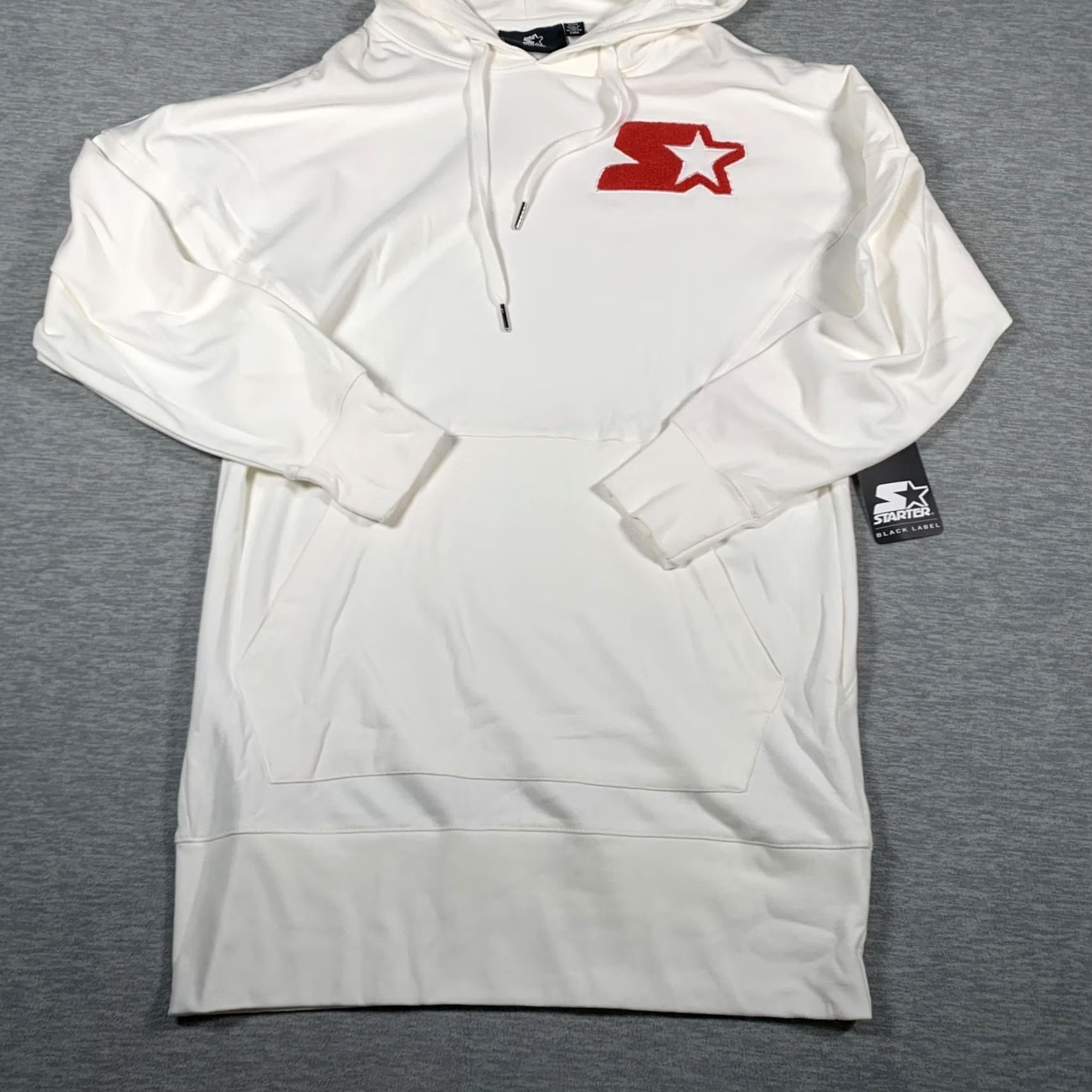 Starter Starter Hoodie Dress Womens Small White Red Black Label Logo Pullover Long NWT Size S / US 4 / IT 40 - 3 Thumbnail