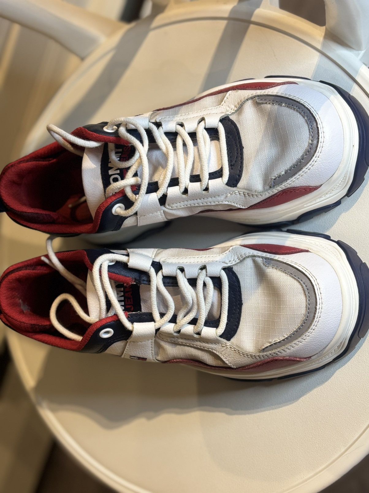 Tommy Jeans Tommy Hilfiger Chunky Sneakers / Red White Navy – EU 37 Size US 7 / IT 37 - 2 Thumbnail