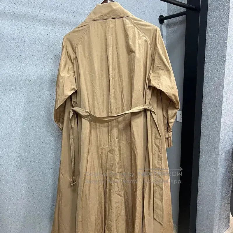 Max Mara MaxMara Khaki Cotton Trench Coat for Women . Size XS / US 0-2 / IT 36-38 - 2 Thumbnail