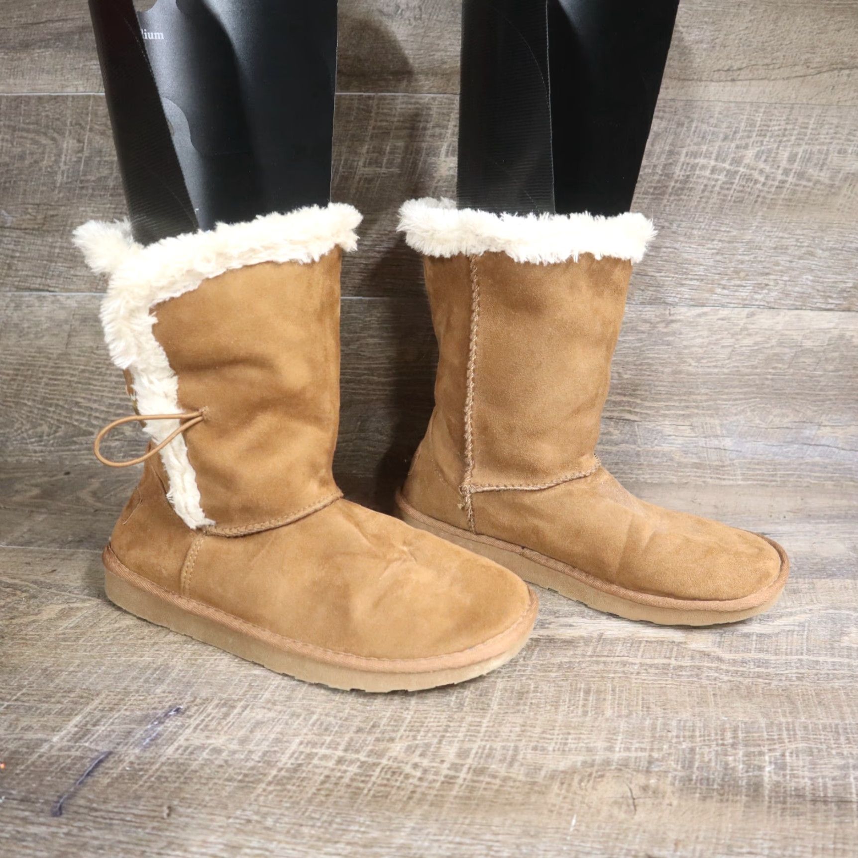 Joe Boxer Joe Boxer Boots Roby Brown Faux Fur Winter Booties Slippers Size 8 Women Size US 8 / IT 38 - 2 Thumbnail