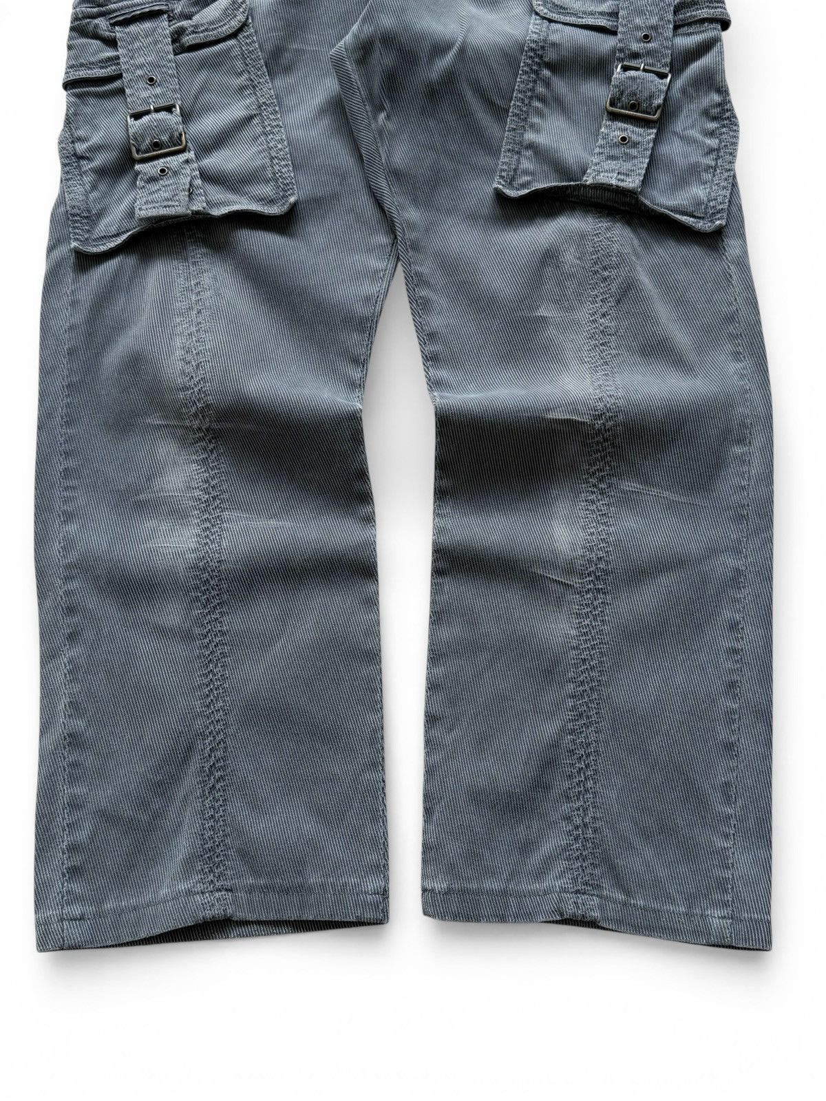 Just Cavalli 2000s Cavalli Corduroy Bondage Cargo Pants Size US 30 / EU 46 - 2 Thumbnail