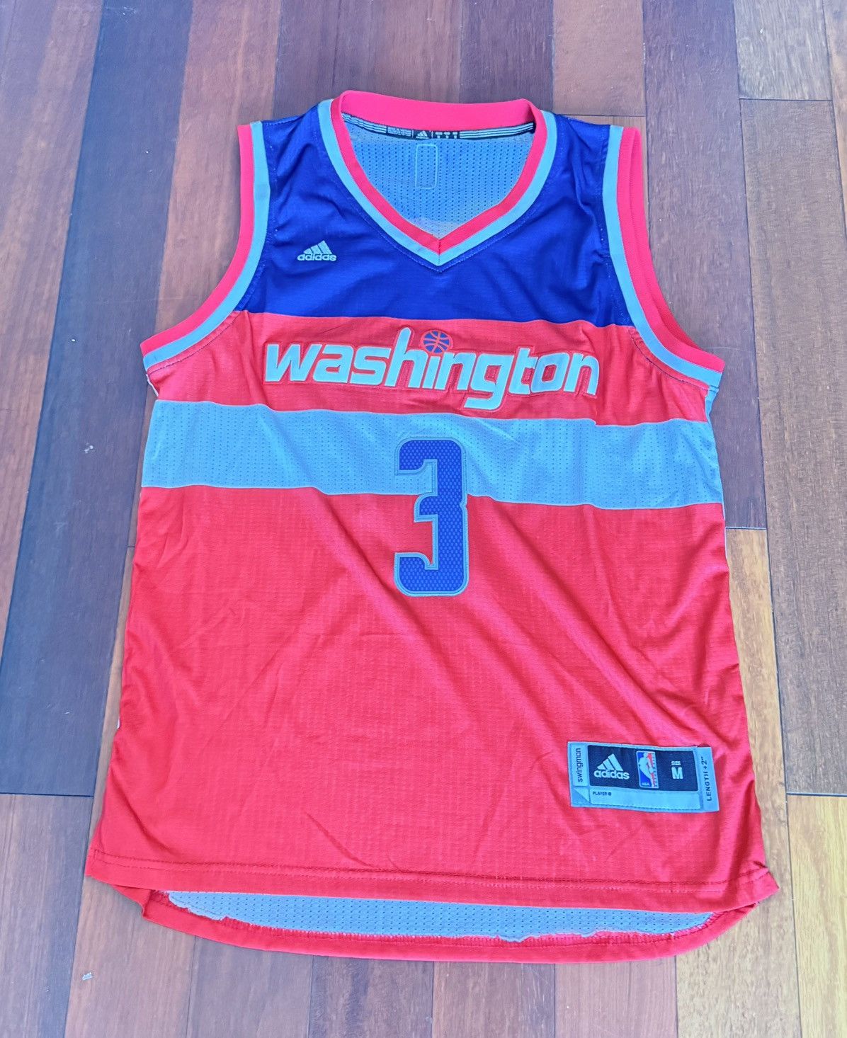 Adidas Bradley Beal Washington Wizards Adidas Jersey Size US M / EU 48-50 / 2 - 1 Thumbnail
