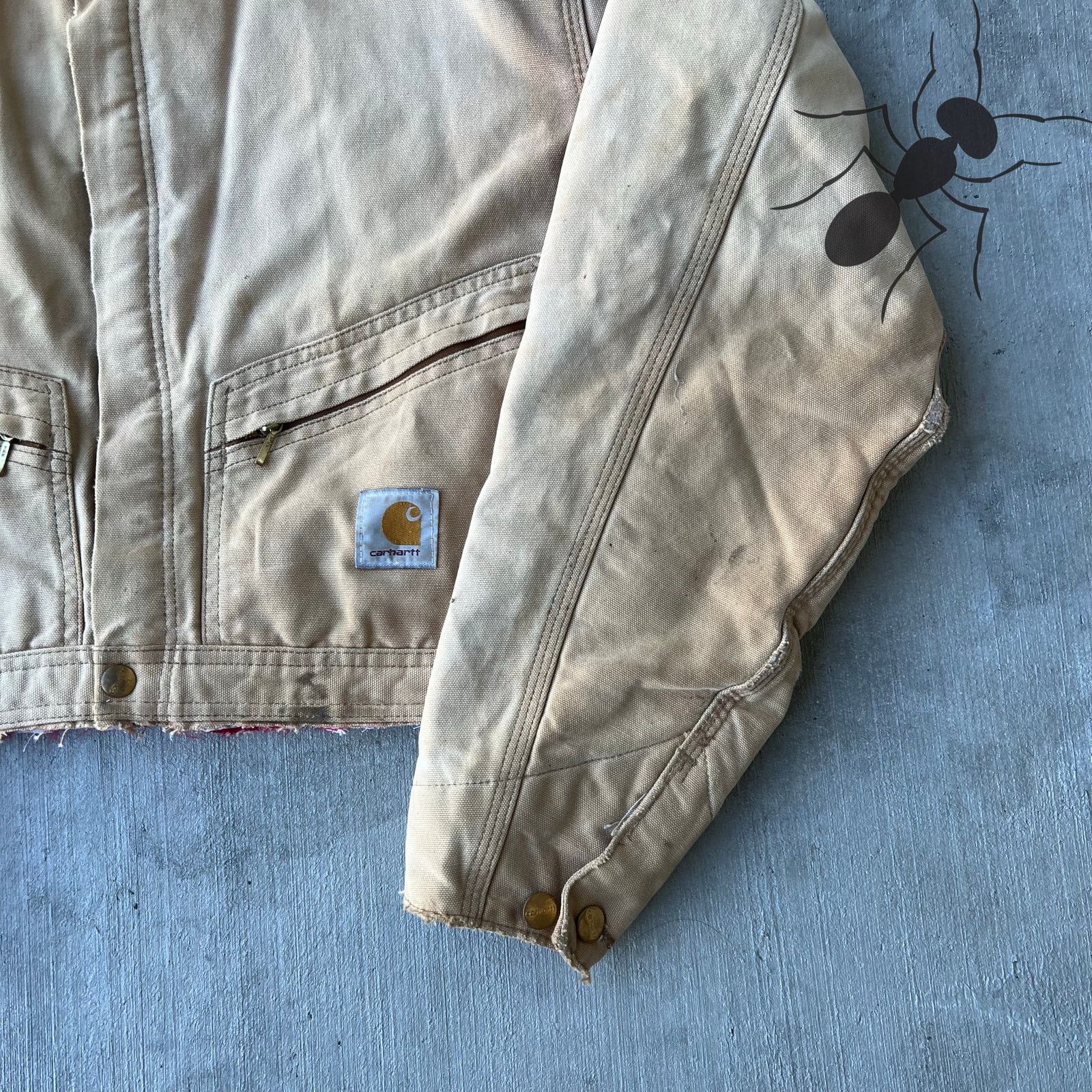 Carhartt × Vintage Carhartt cropped detroit style brown work wear jacket Size US M / EU 48-50 / 2 - 2 Thumbnail