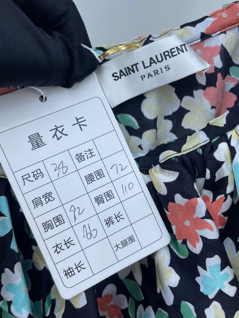 Saint Laurent Paris Saint Laurent Paris size 38 Flower diagonal shoulder dress Size M / US 6-8 / IT 42-44 - 6 Thumbnail