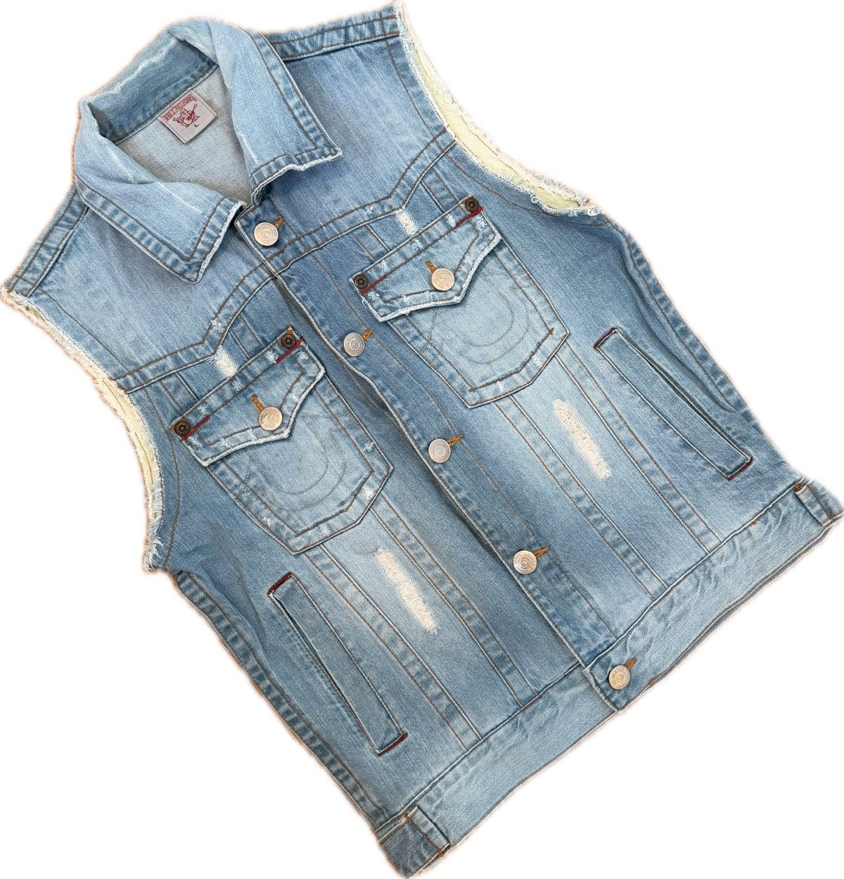 True Religion True Religion Denim Jacket Size L / US 10 / IT 46 - 1 Thumbnail