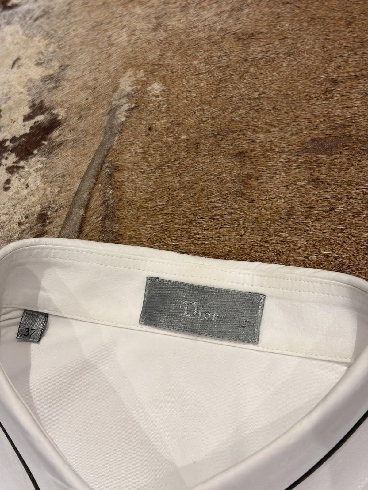 Dior Dior Slim-Fit Cotton Shirt with Contrast Collar Trim Size US S / EU 44-46 / 1 - 2 Thumbnail