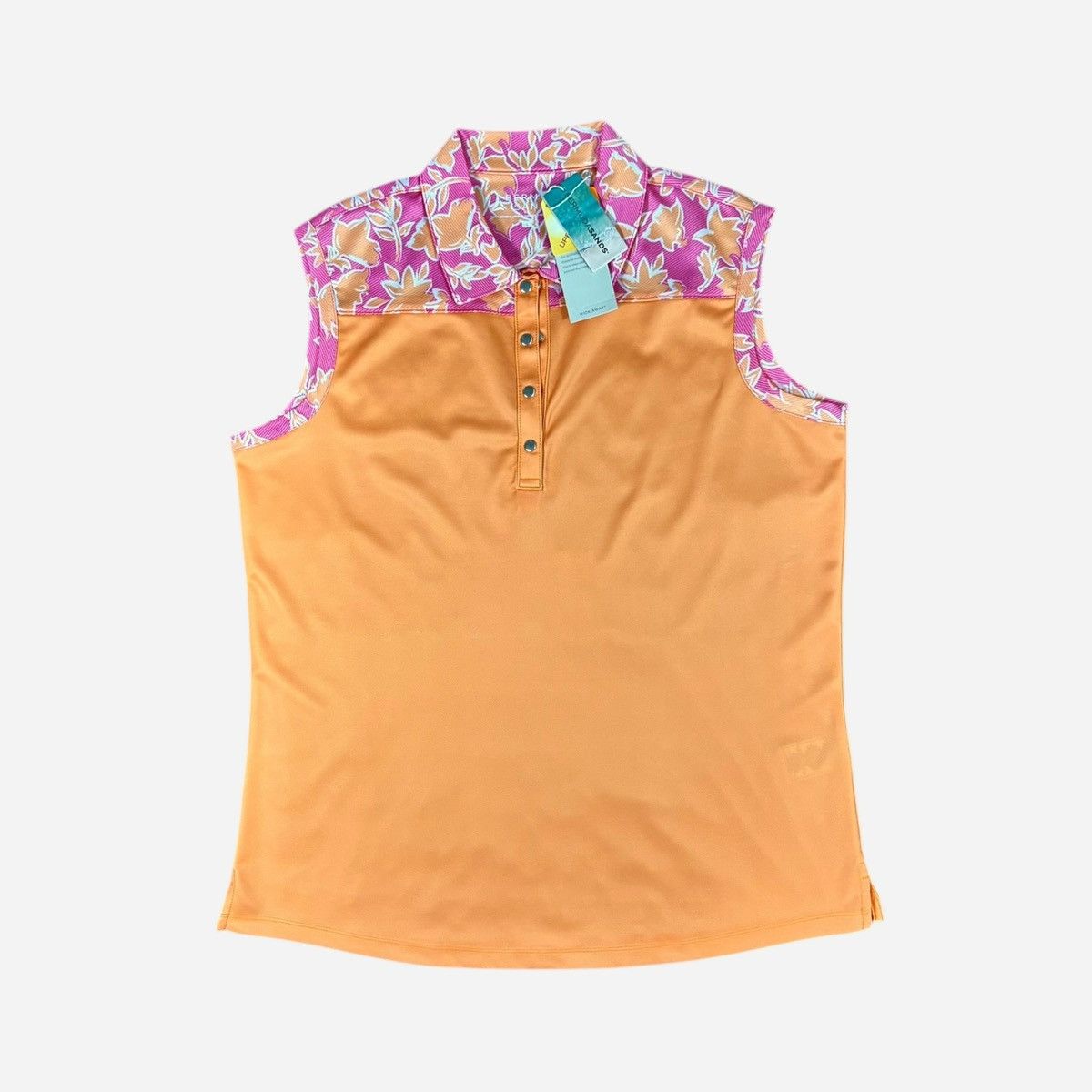 Other Bermuda Sands Women’s Orange Pink Polo Shirt Sz L Size L / US 10 / IT 46 - 9 Thumbnail