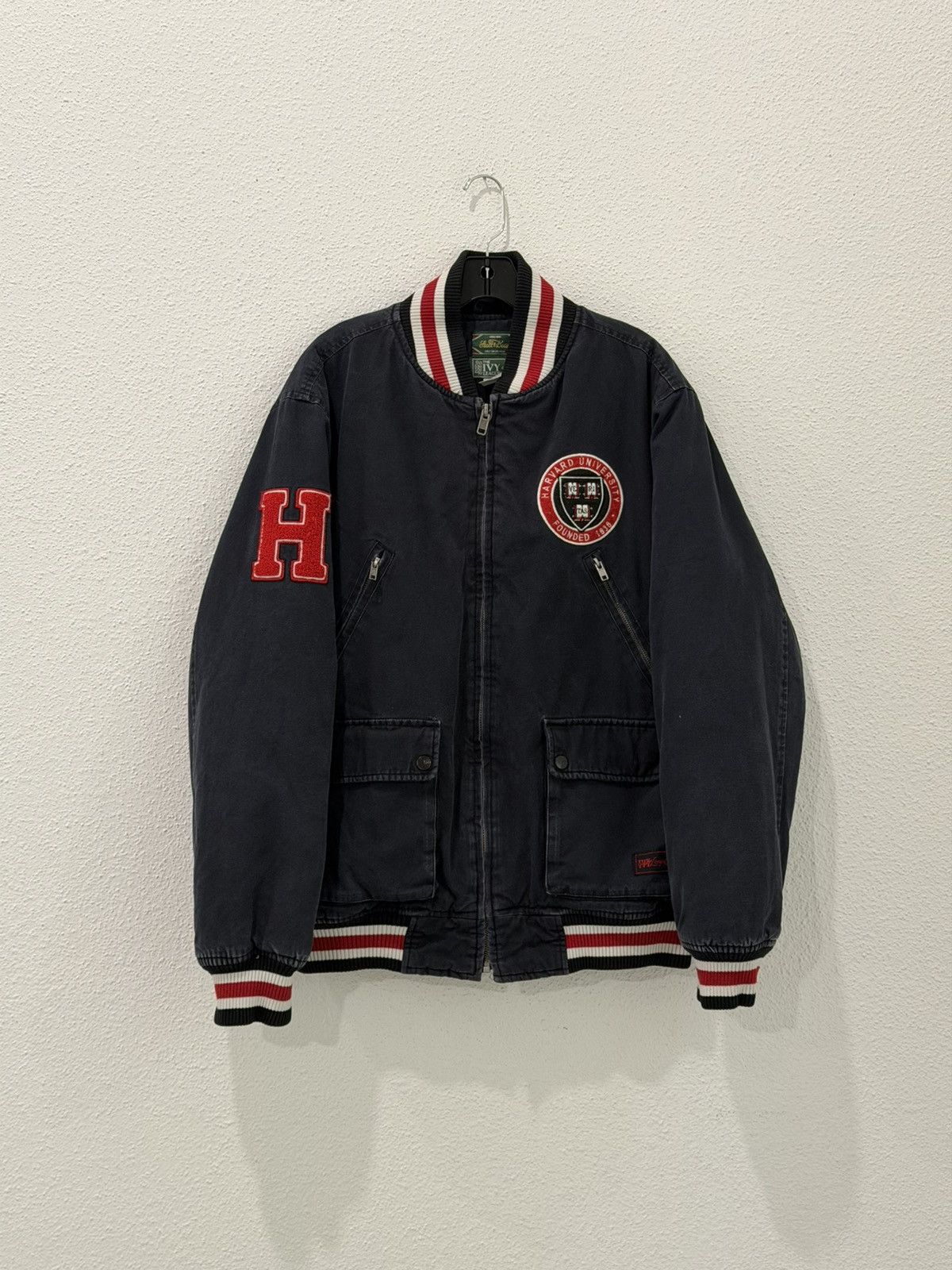 Stall and Dean Vtg Stall & Dean Harvard University Insulated Varsity Bomber Size US M / EU 48-50 / 2 - 1 Thumbnail