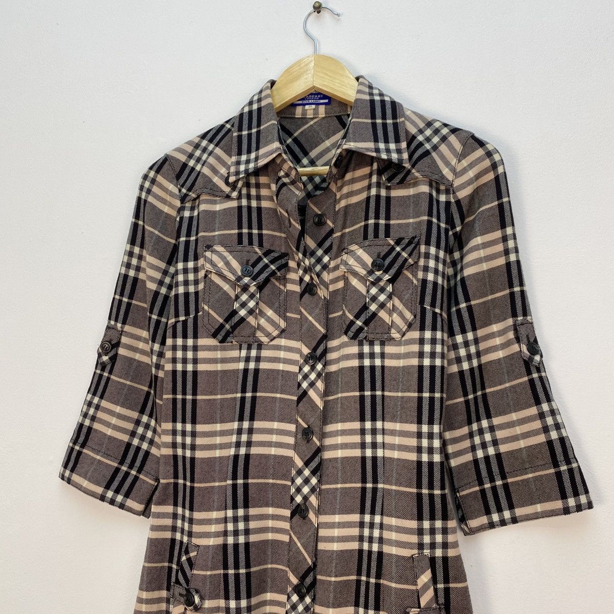 Burberry Burberrys Belted Dress Plaid Size S / US 4 / IT 40 - 5 Thumbnail